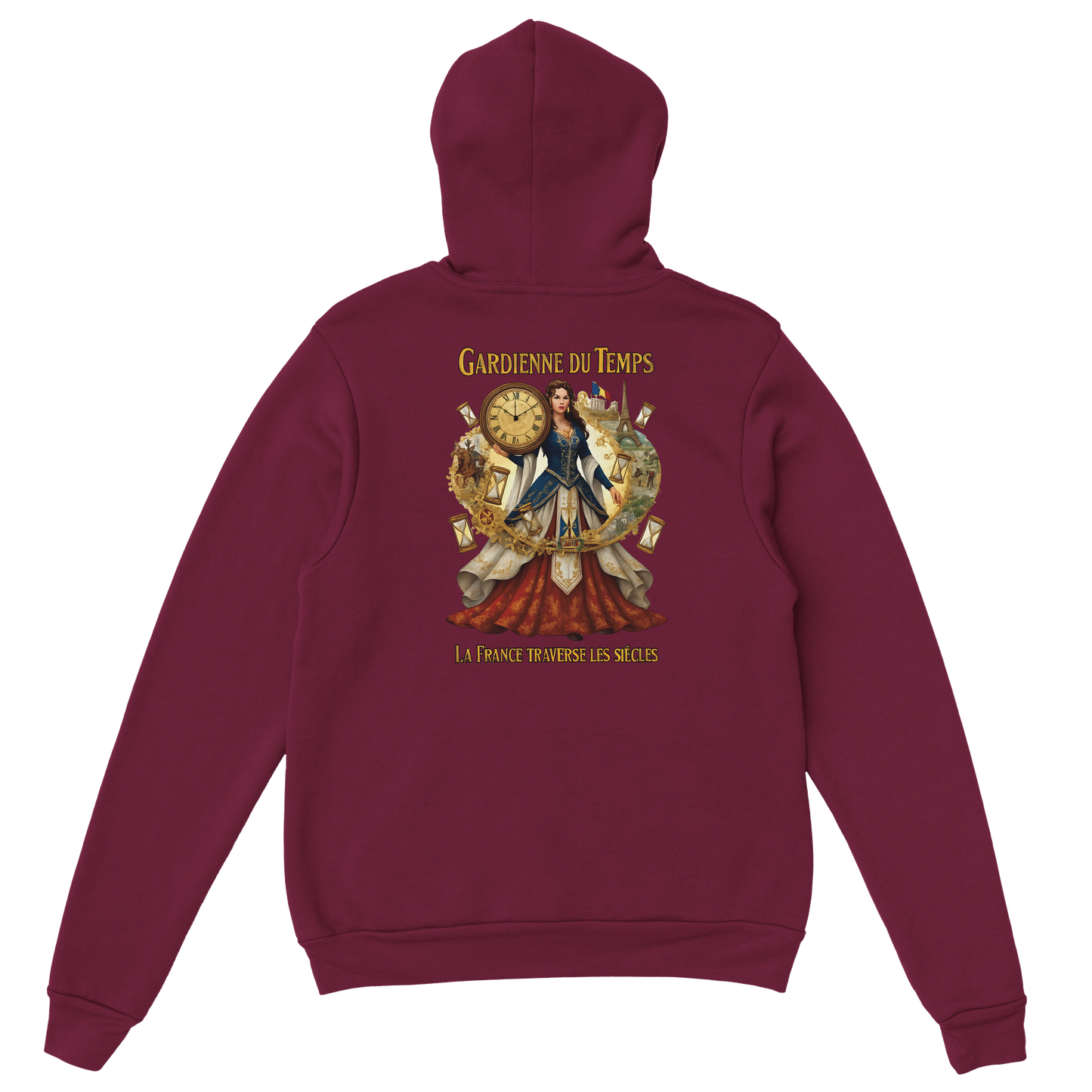 Sweat à Capuche Femme Gardienne du Temps - Confort Premium