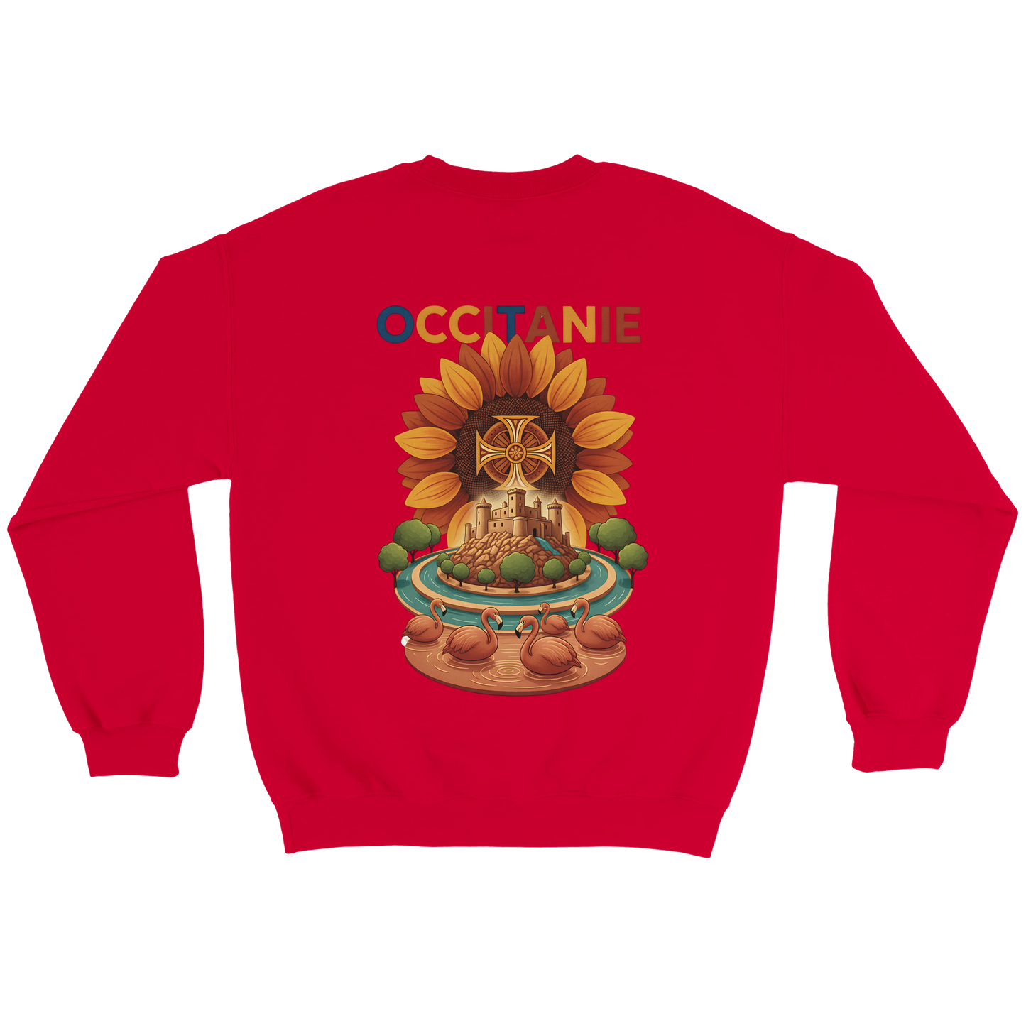 Sweat-shirt Unisexe Occitanie – Sweat Confortable et Résistant