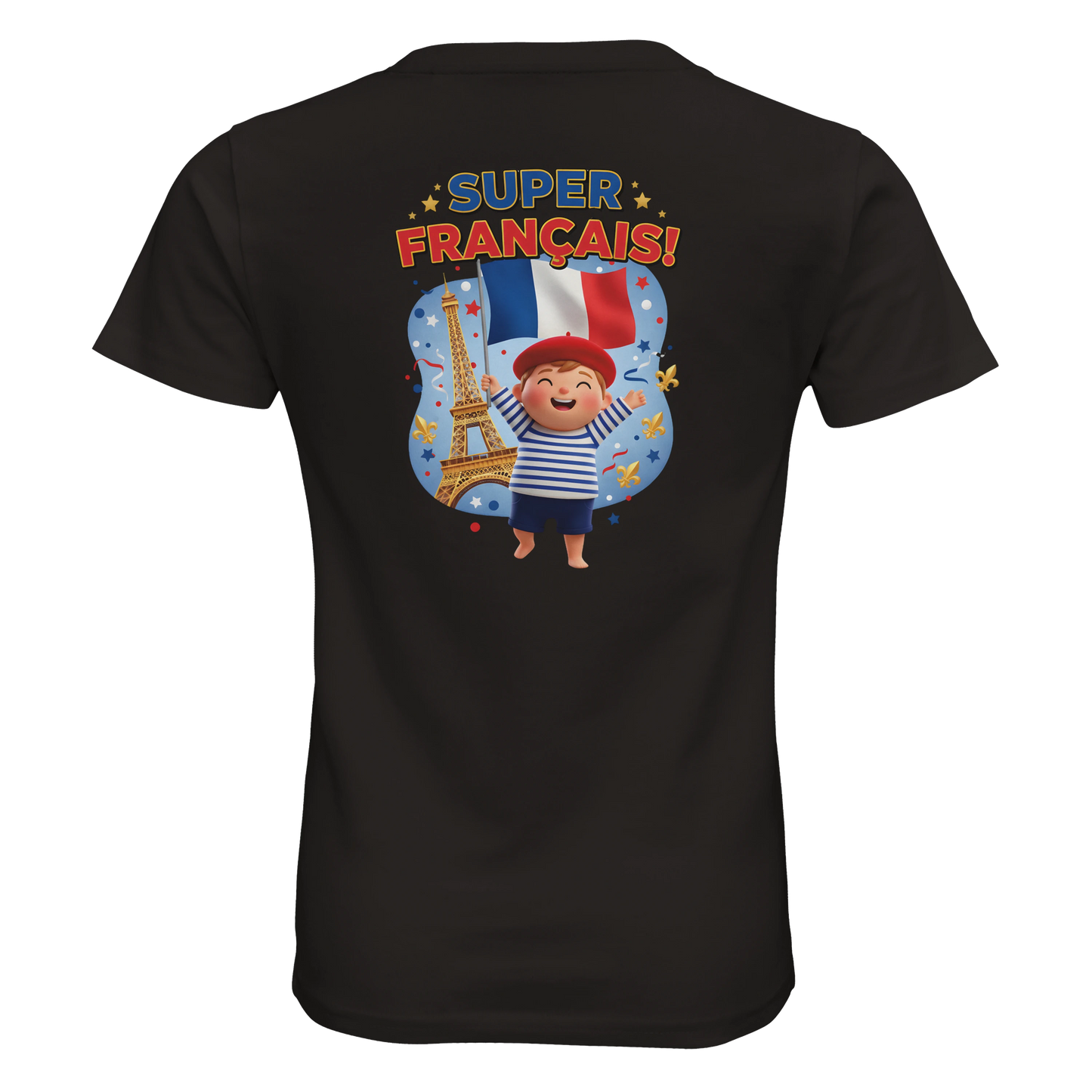 T-shirt Garçon Super Français - 100% Coton Bio