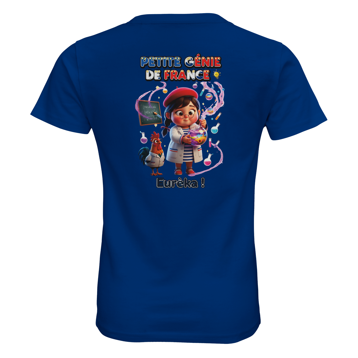 T-Shirt Fille "Petite Génie de France" - 100% Coton Bio
