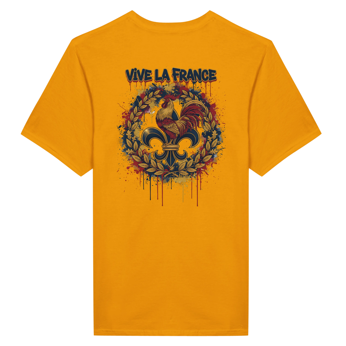 T-shirt Homme 'Vive la France' – Coton Premium, Coupe Classique