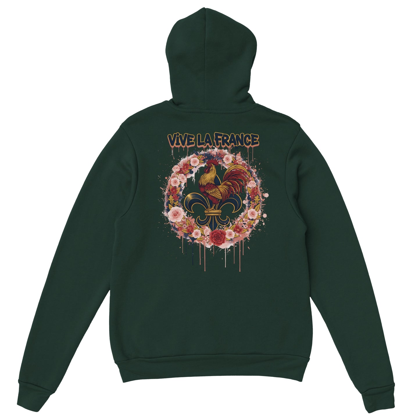 Sweat à capuche femme  Vive la France – Hoodie Premium Confortable et Résistant