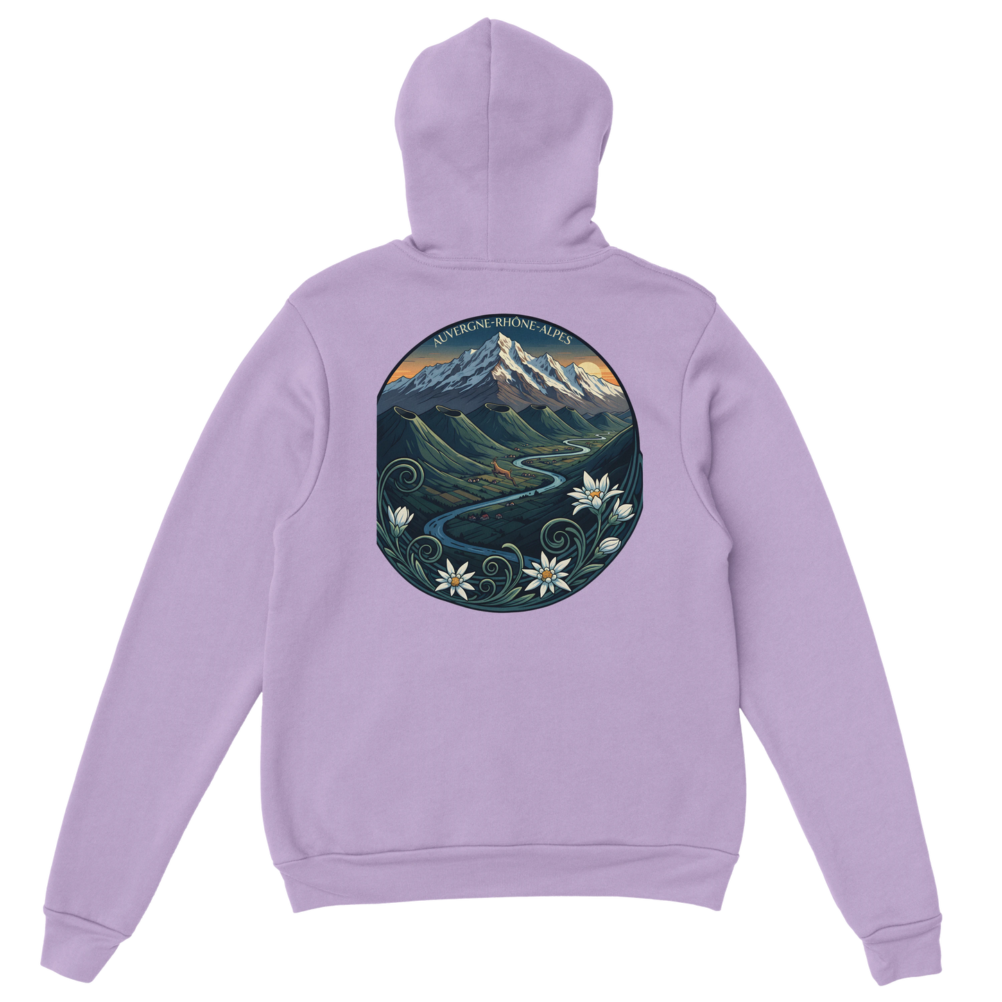 Sweat à capuche unisexe Auvergne-Rhône-Alpes – Confort et style régional
