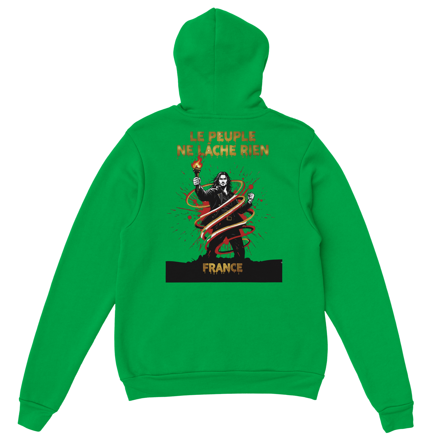 Sweat à Capuche Homme "Le Peuple Ne Lâche Rien" – Confort Premium