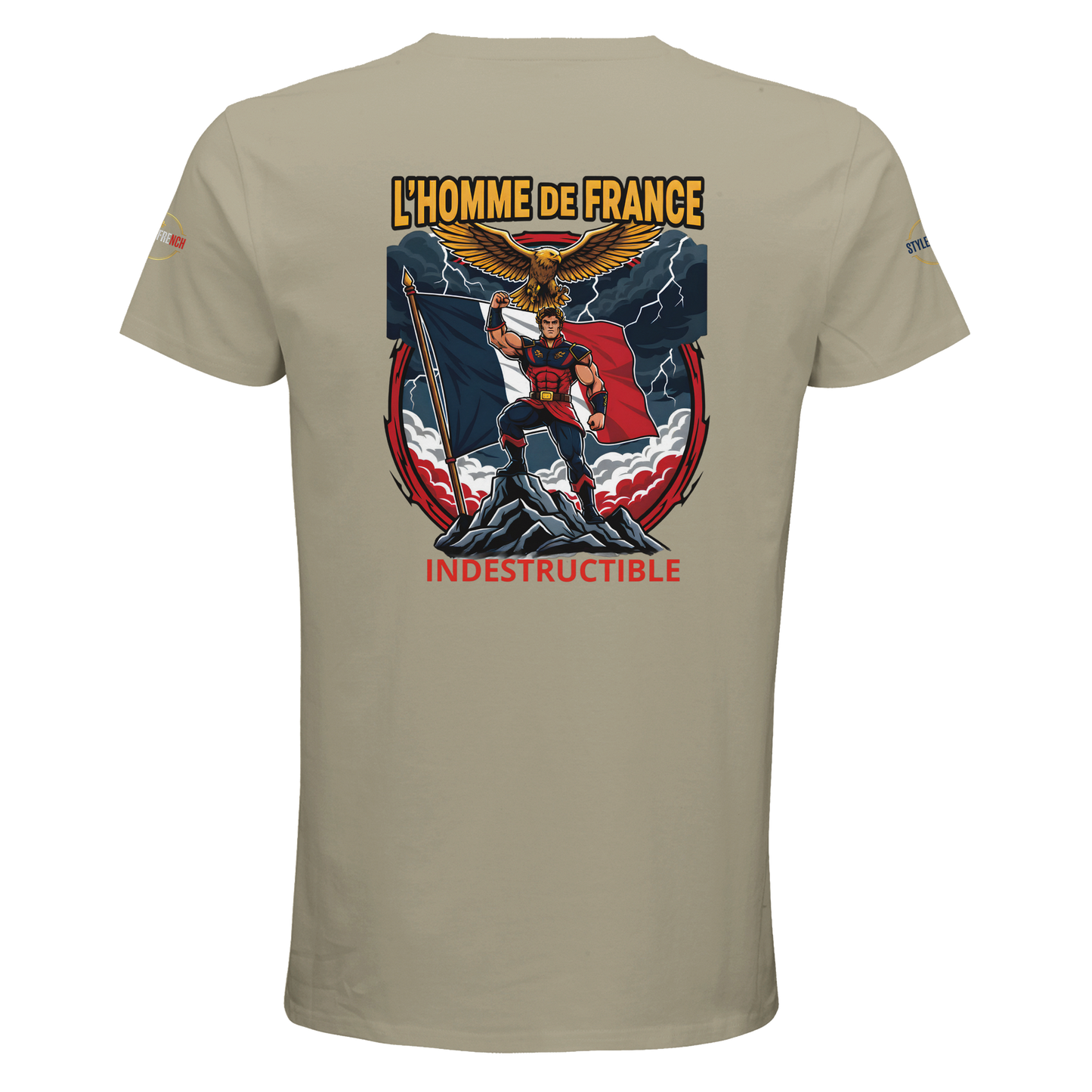 T-Shirt Homme de France – Coton Bio Premium à Col Rond