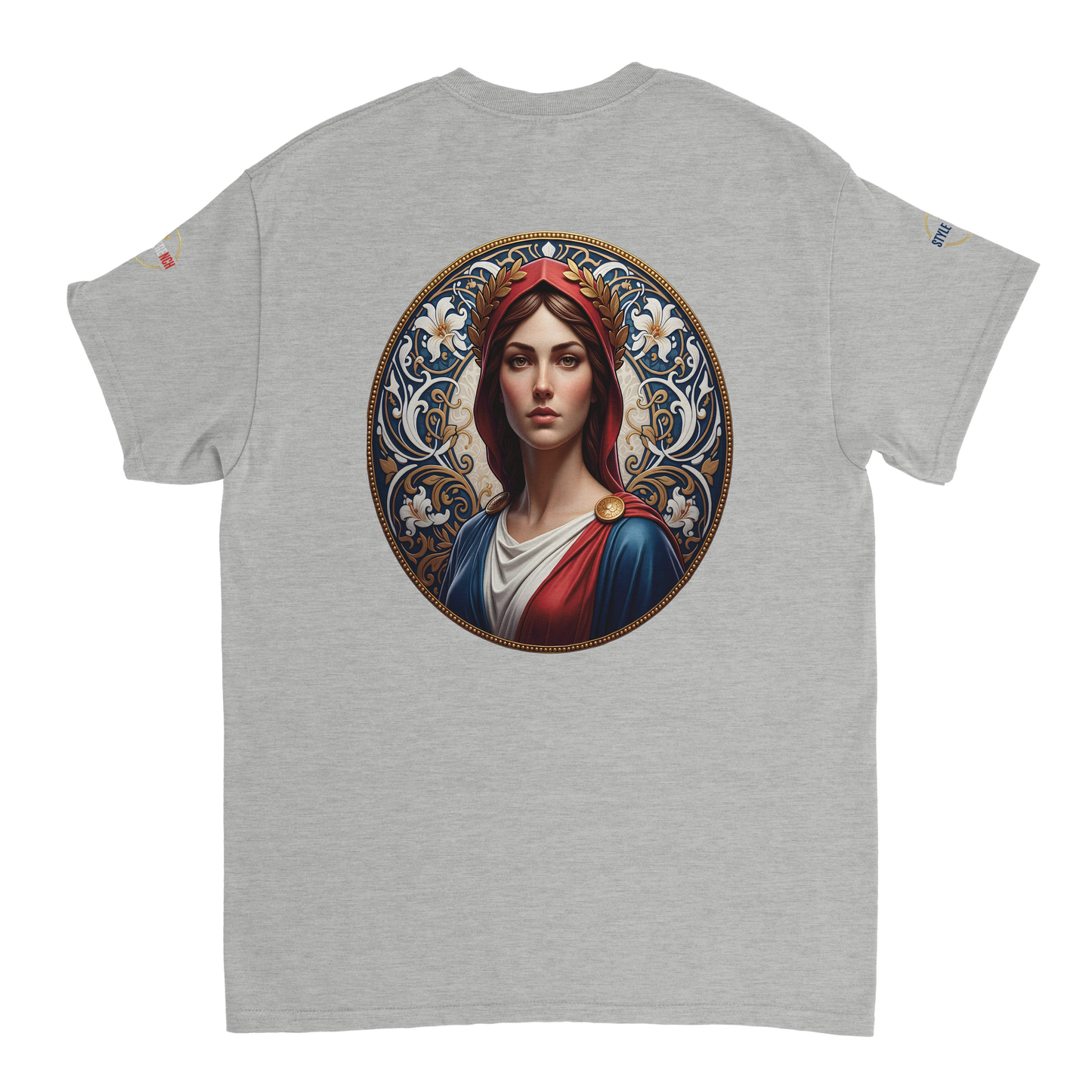 T-shirt Femme Marianne – Coton Épais Coupe Classique