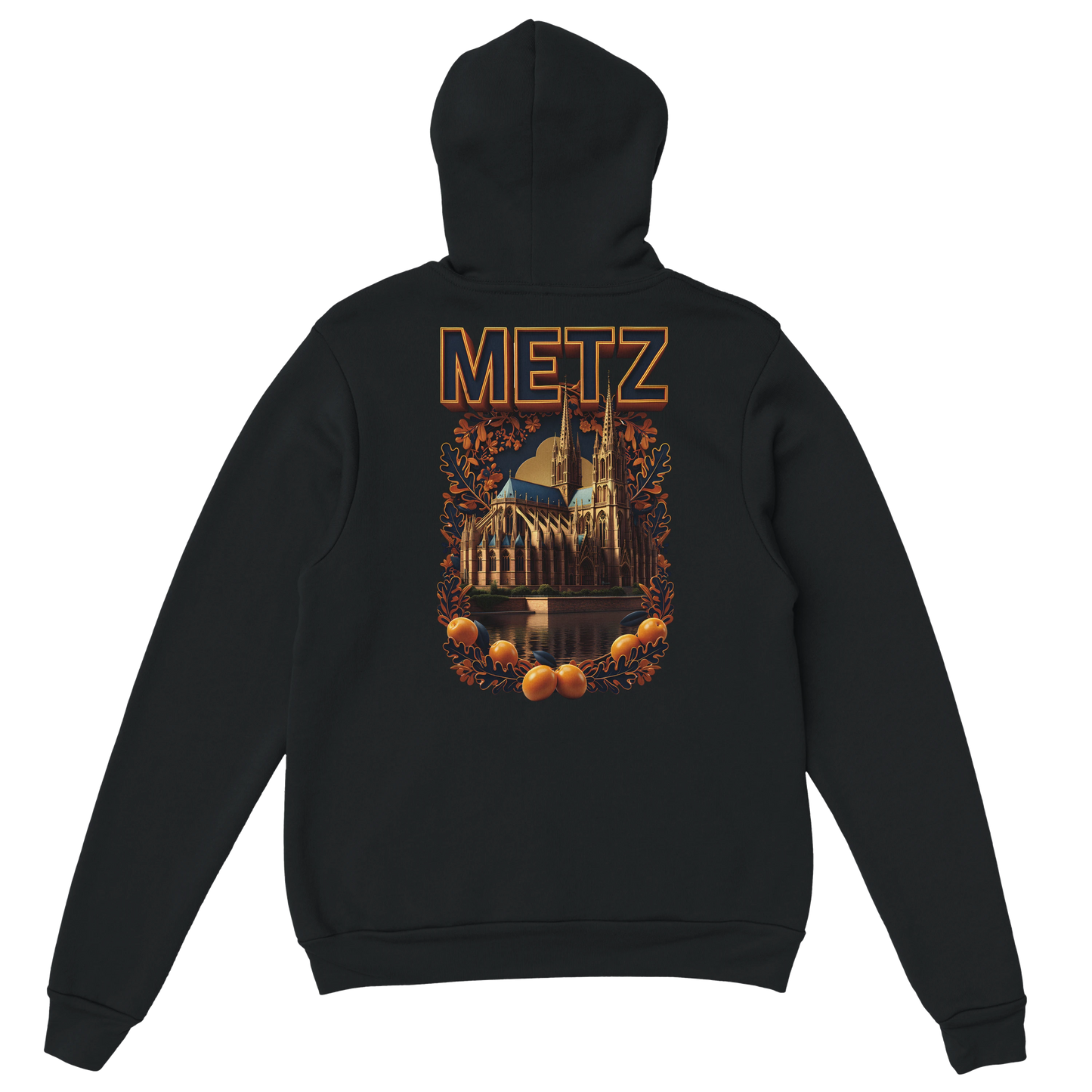 Sweat à capuche unisexe Metz - Ville de France - Design Premium