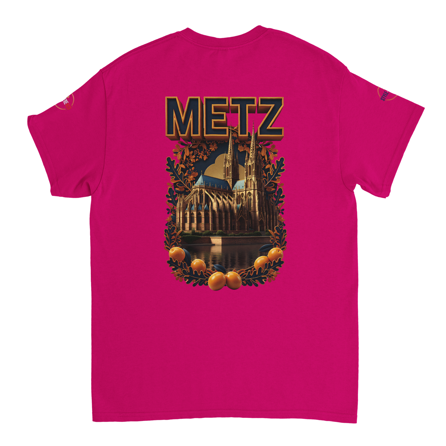 T-shirt Unisexe Metz - Design Ville de France en Coton Épais