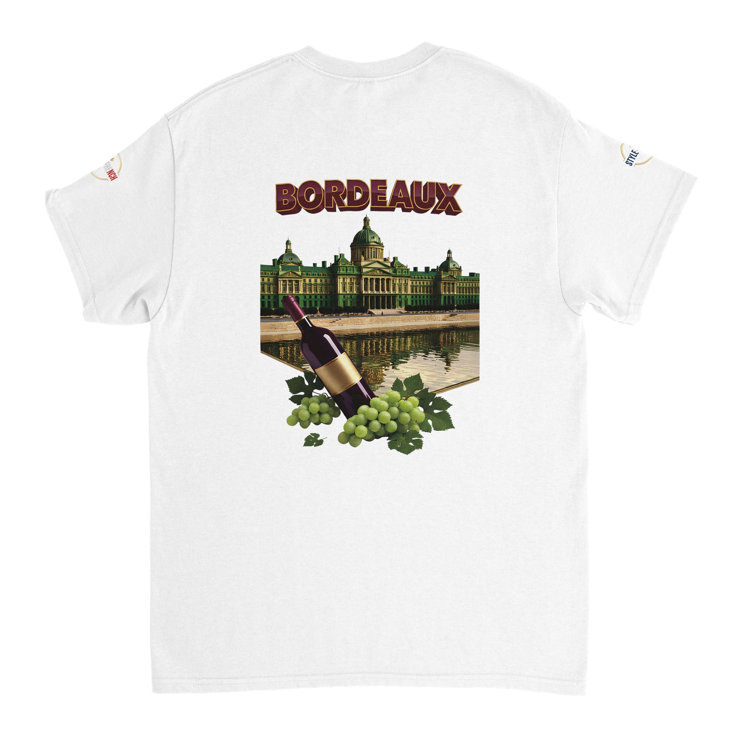 T-shirt Unisexe Bordeaux Ville de France – Coton Épais Premium