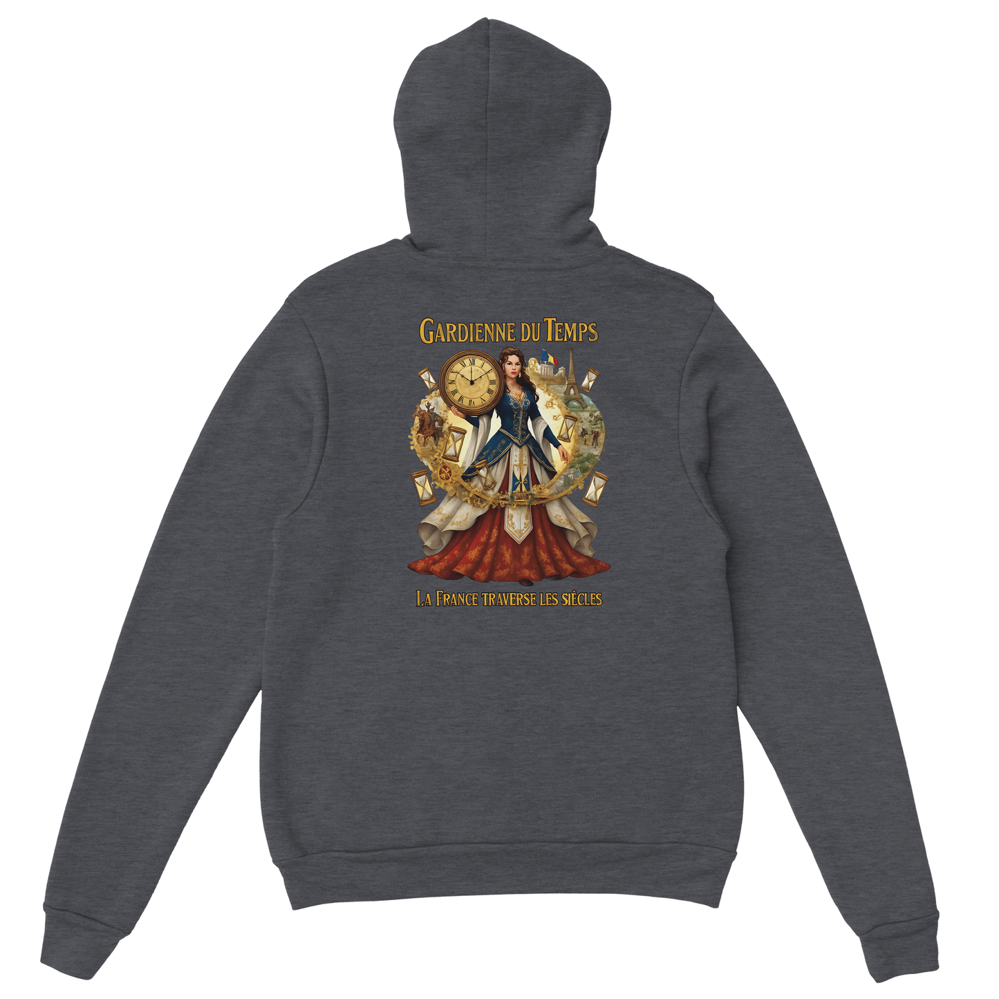 Sweat à Capuche Femme Gardienne du Temps - Confort Premium