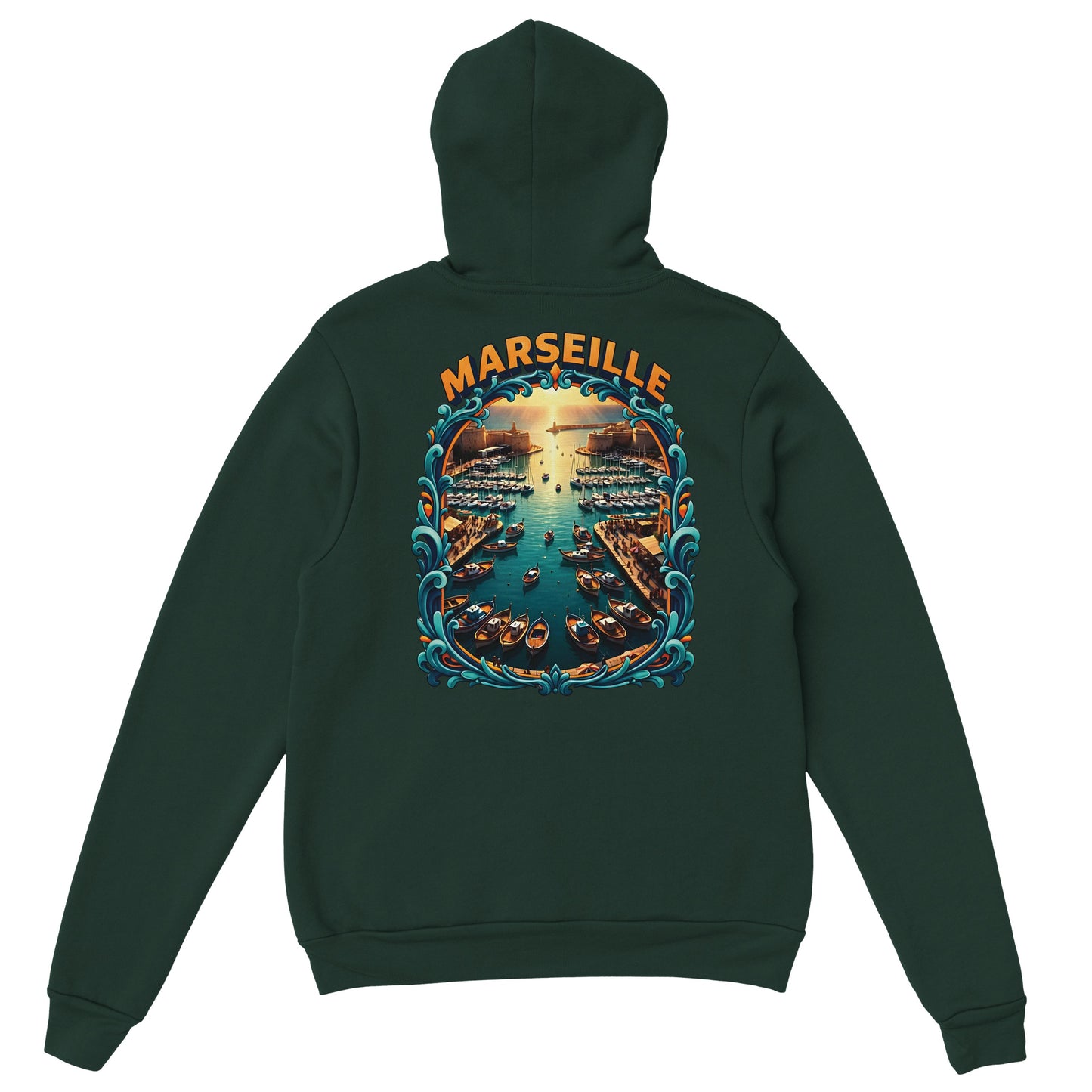 Sweat à capuche unisexe Marseille – Hoodie premium en coton mélangé