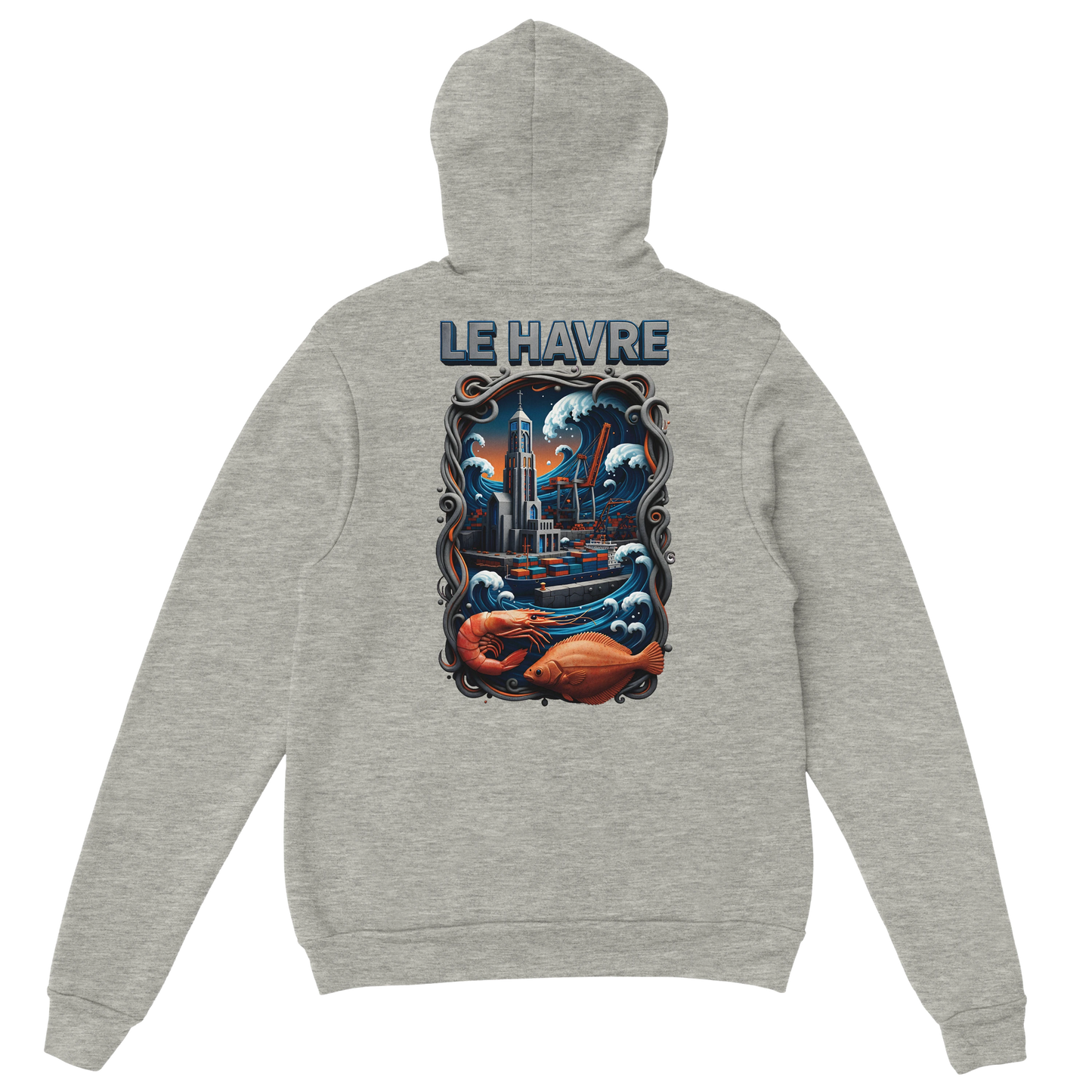 Sweat à Capuche Unisexe Le Havre – Hoodie Confortable et Résistant