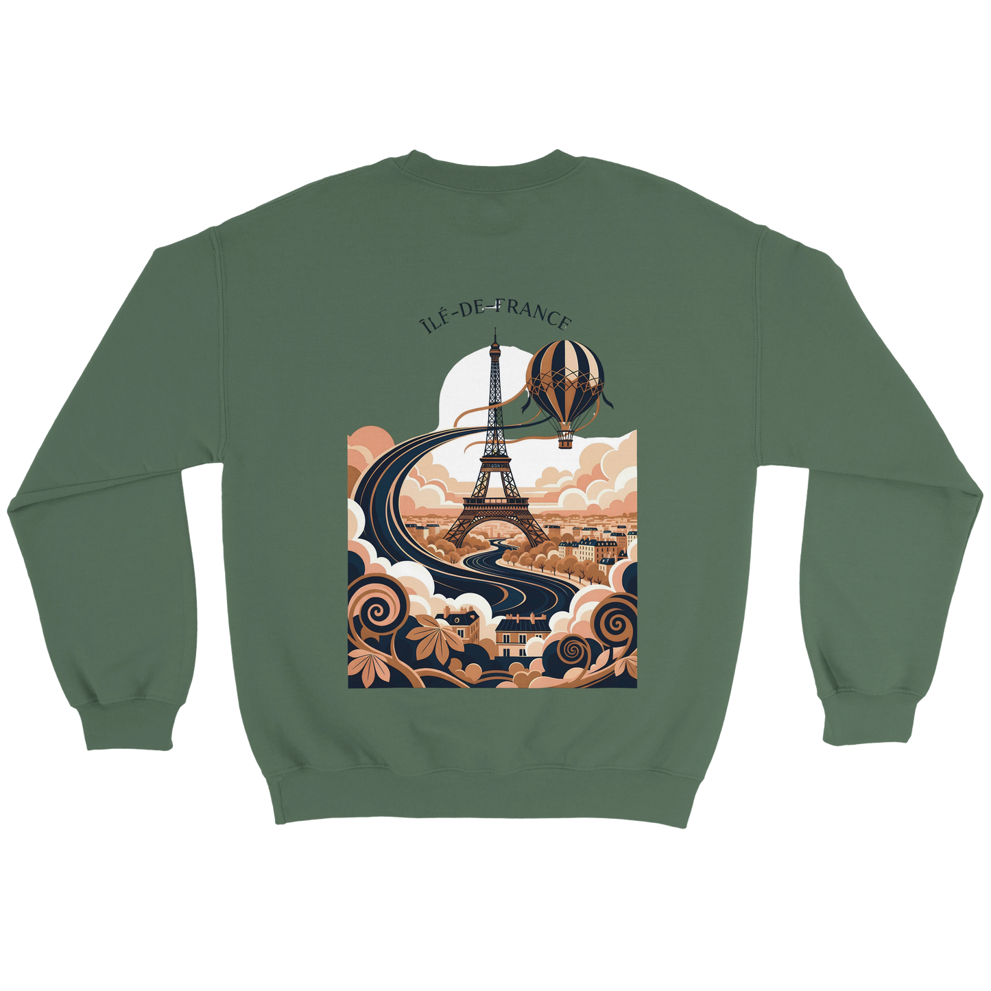 Sweat-shirt Unisexe Île-de-France – Confort Premium et Coupe Classique