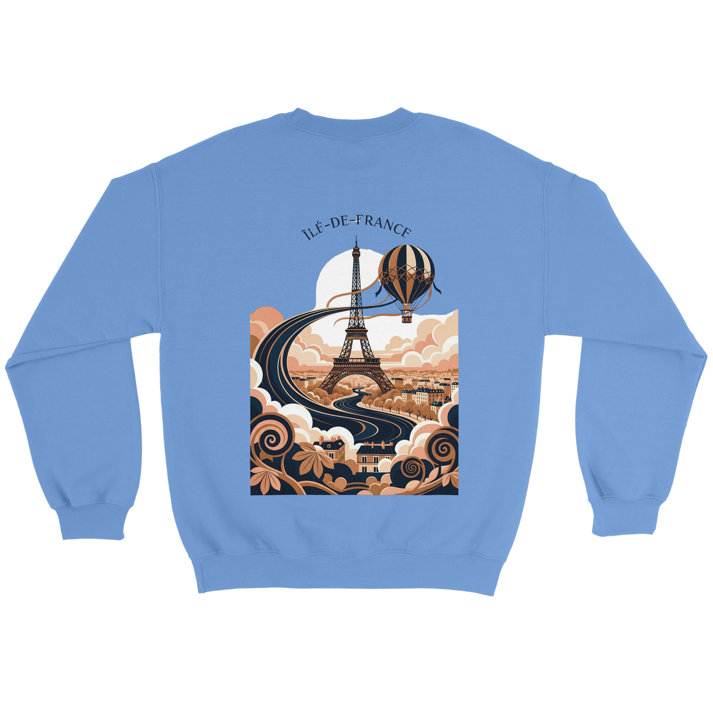 Sweat-shirt Unisexe Île-de-France – Confort Premium et Coupe Classique