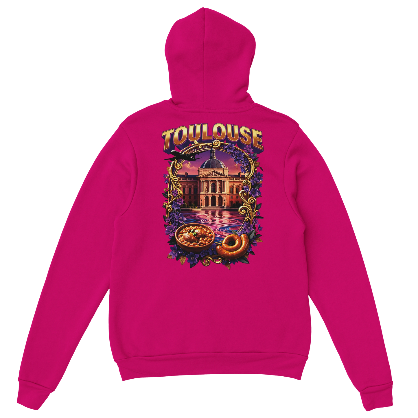 Sweat à Capuche Unisexe Toulouse – Ville de France – Confort Premium