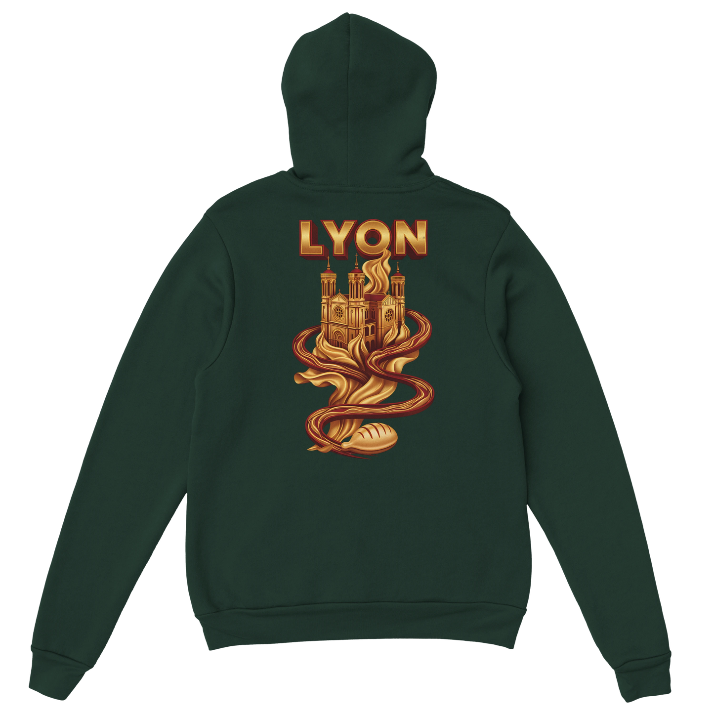 Sweat à Capuche Unisexe Lyon – Design Ville de France