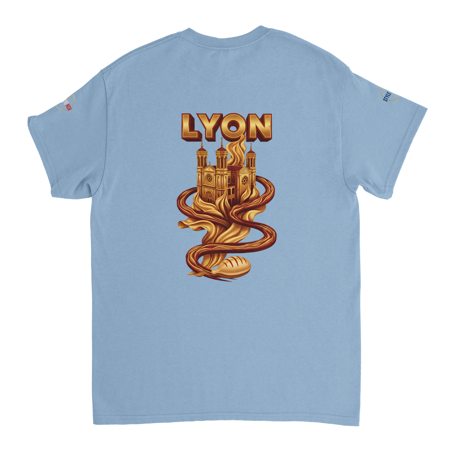 T-Shirt Unisexe Lyon - Design Ville de France - 100% Coton