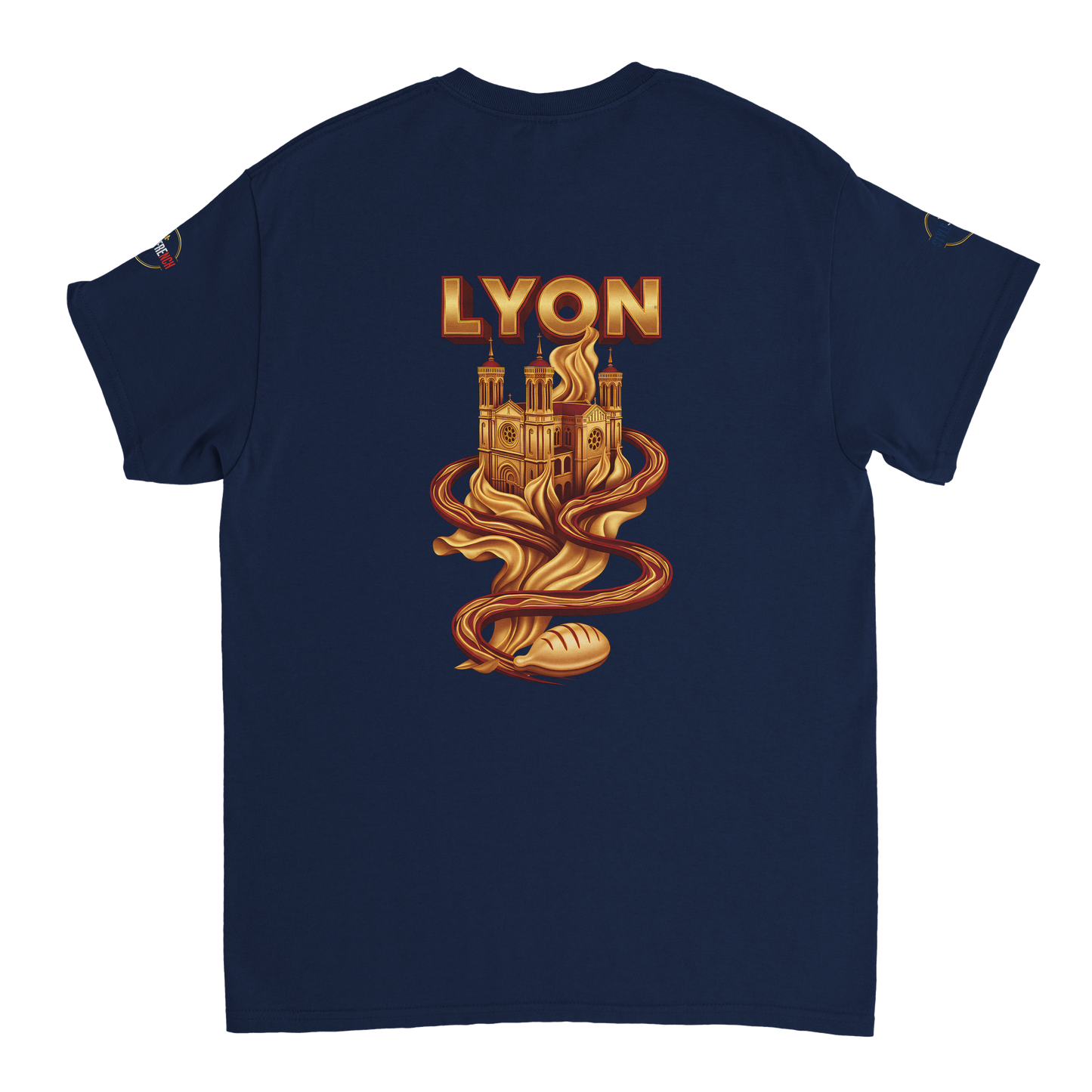 T-Shirt Unisexe Lyon - Design Ville de France - 100% Coton