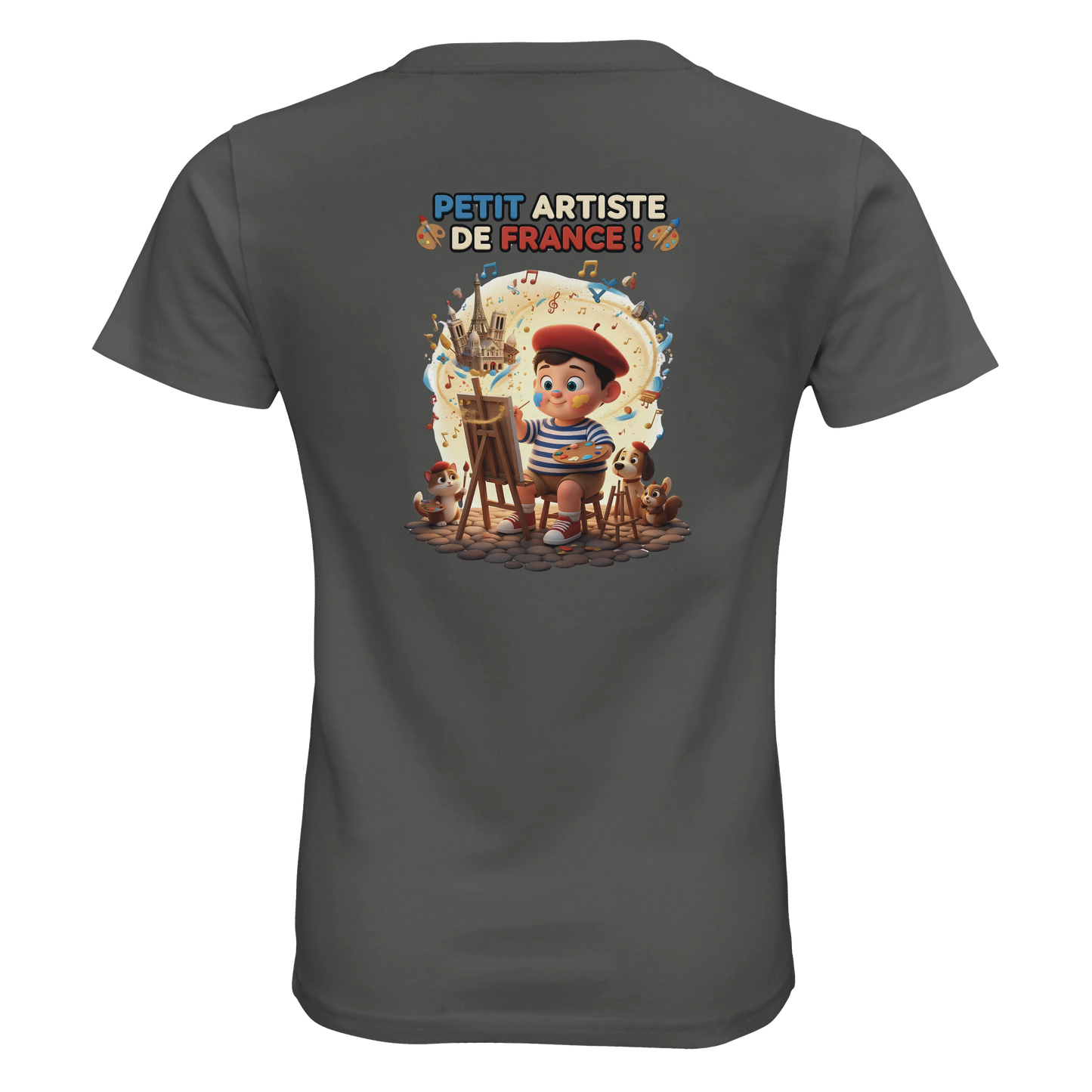 T-shirt Enfant Petit Artiste de France – 100% Coton Bio