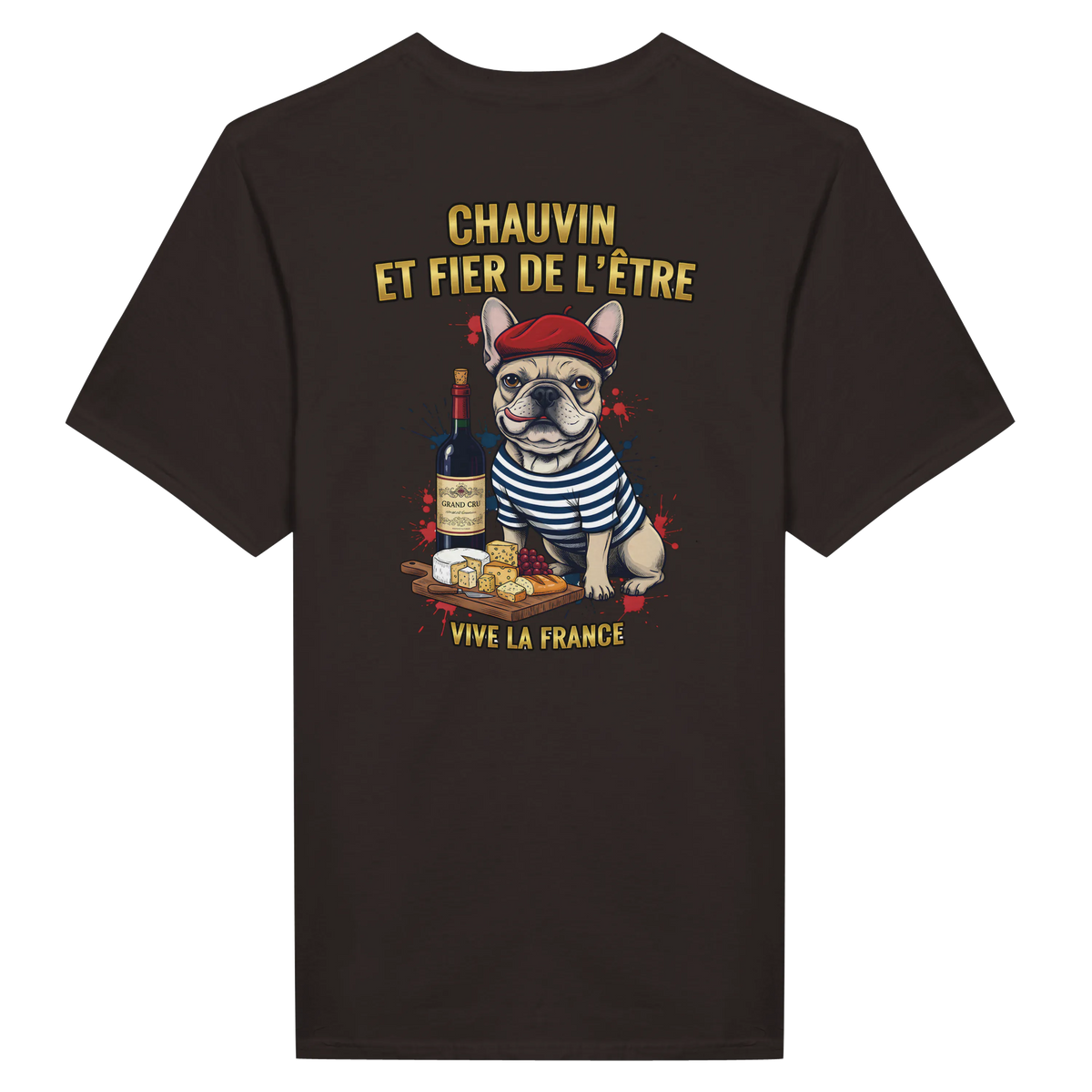 T-shirt Homme Chauvin et Fier de l'Être - Classique Ras du Cou Gildan 64000