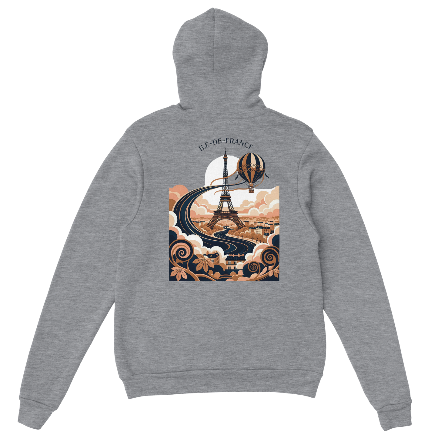Sweat à Capuche Unisexe Île-de-France – Confort et Style Premium