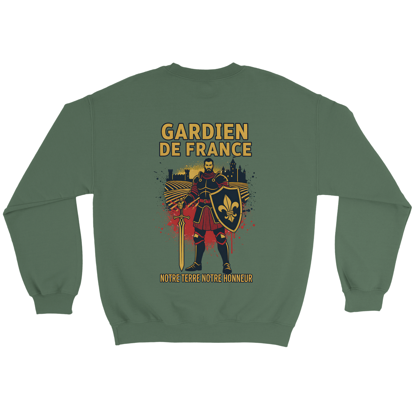Sweat-shirt Homme Gardien de France - Premium French Heritage Apparel