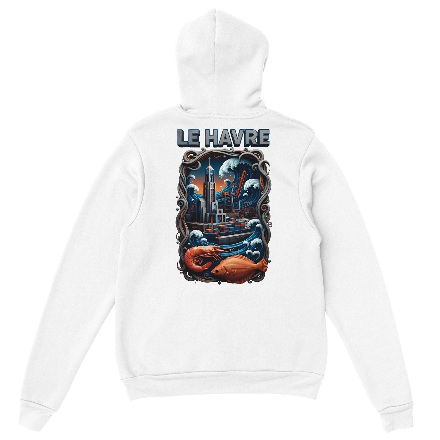 Sweat à Capuche Unisexe Le Havre – Hoodie Confortable et Résistant
