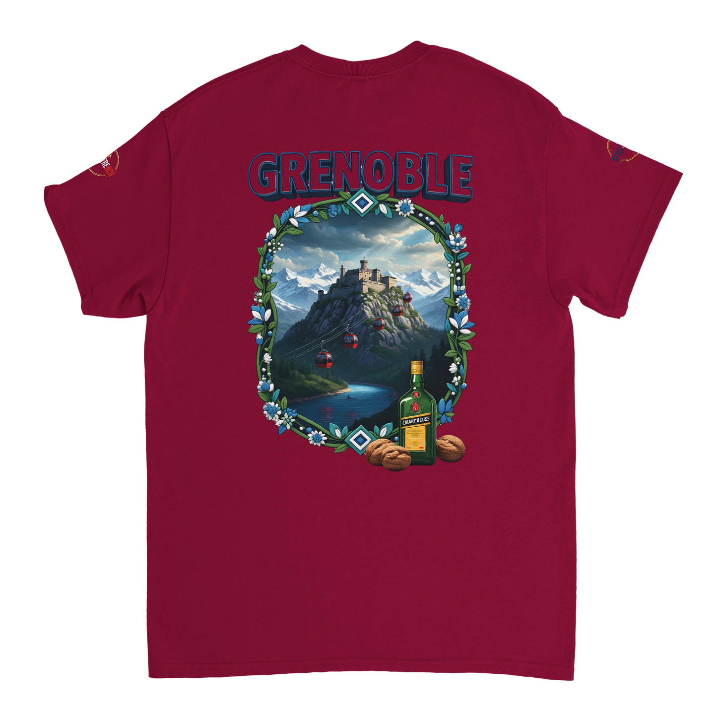 T-shirt Unisexe Grenoble - Ville de France - Coton Premium