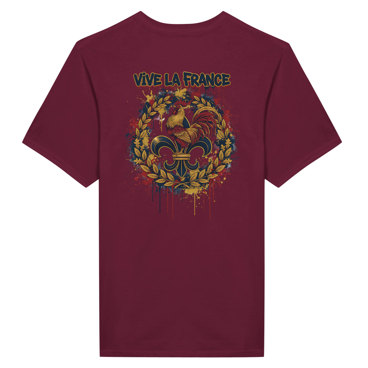 T-shirt Homme 'Vive la France' – Coton Premium, Coupe Classique