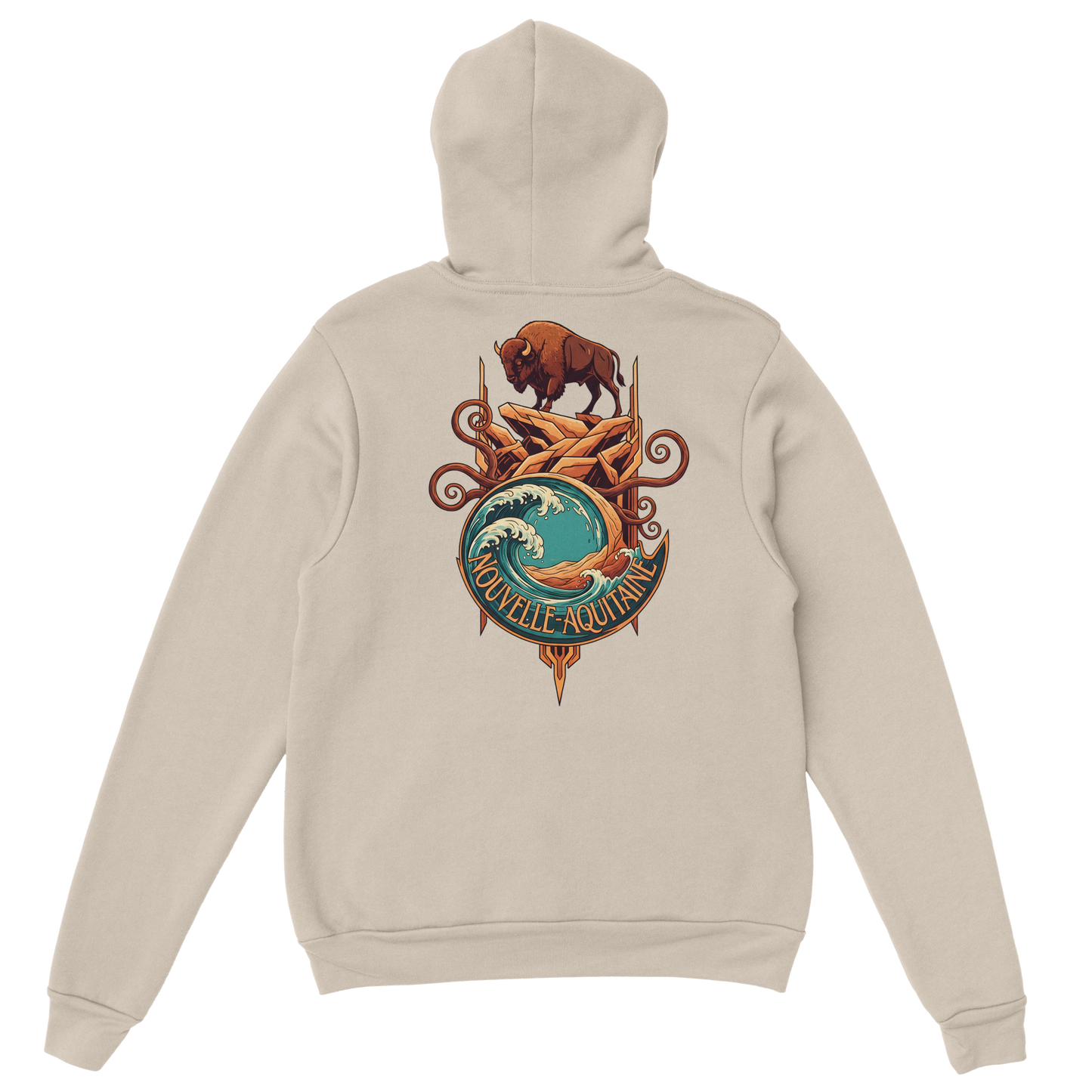 Sweat à capuche unisexe Nouvelle-Aquitaine - Hoodie premium en coton mélangé