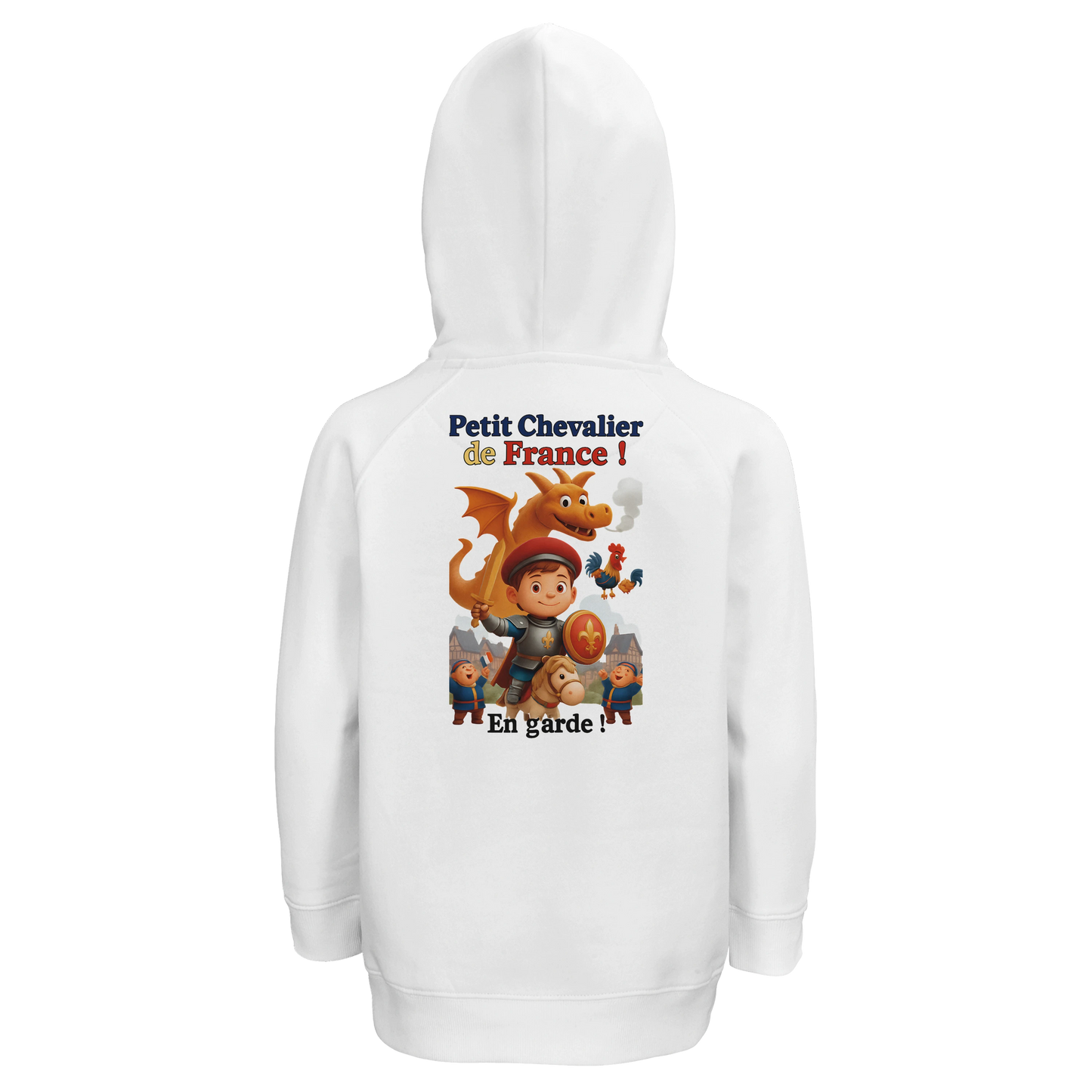 Sweat à capuche garçon Petit Chevalier de France - Coton Bio