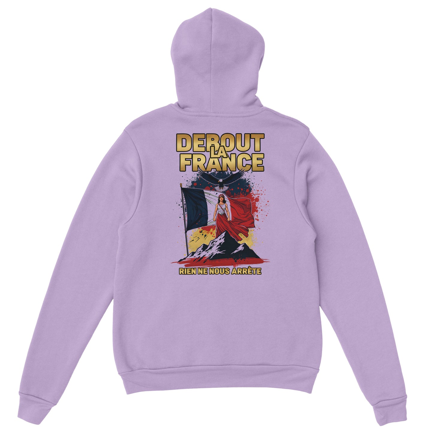 Sweat à capuche femme Debout la France - Hoodie en coton mélangé premium