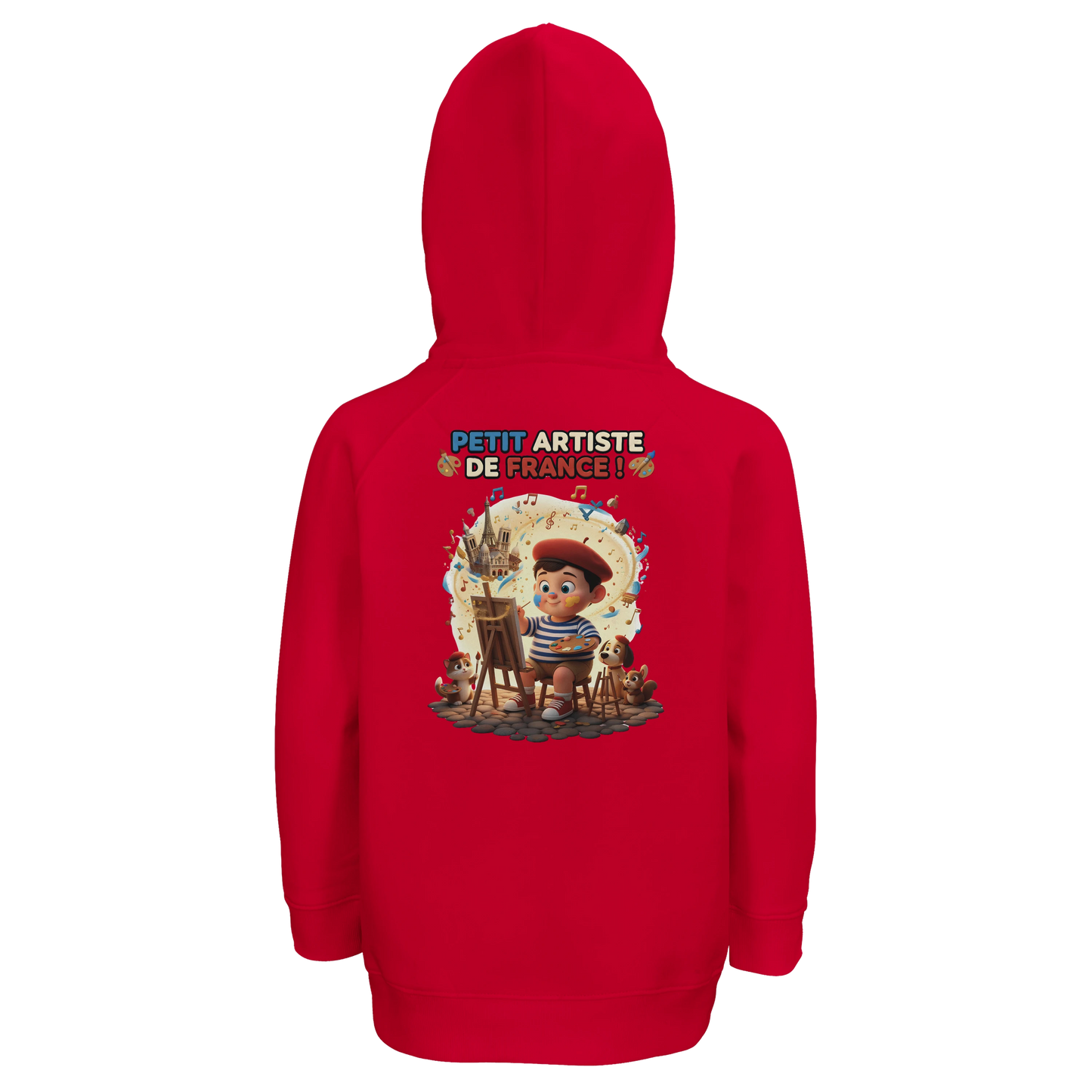 Sweat à Capuche garçon Petit Artiste de France – Coton Bio Durable