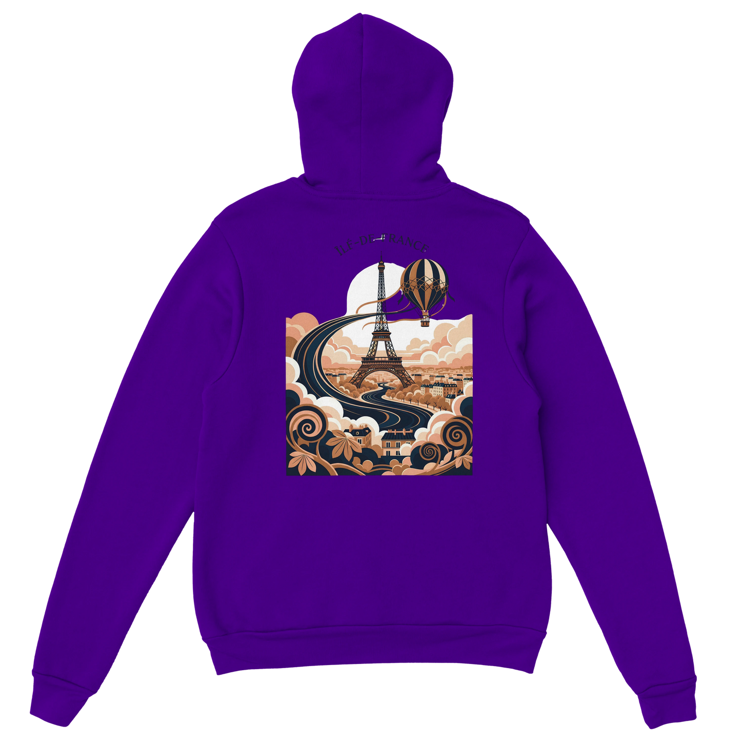 Sweat à Capuche Unisexe Île-de-France – Confort et Style Premium