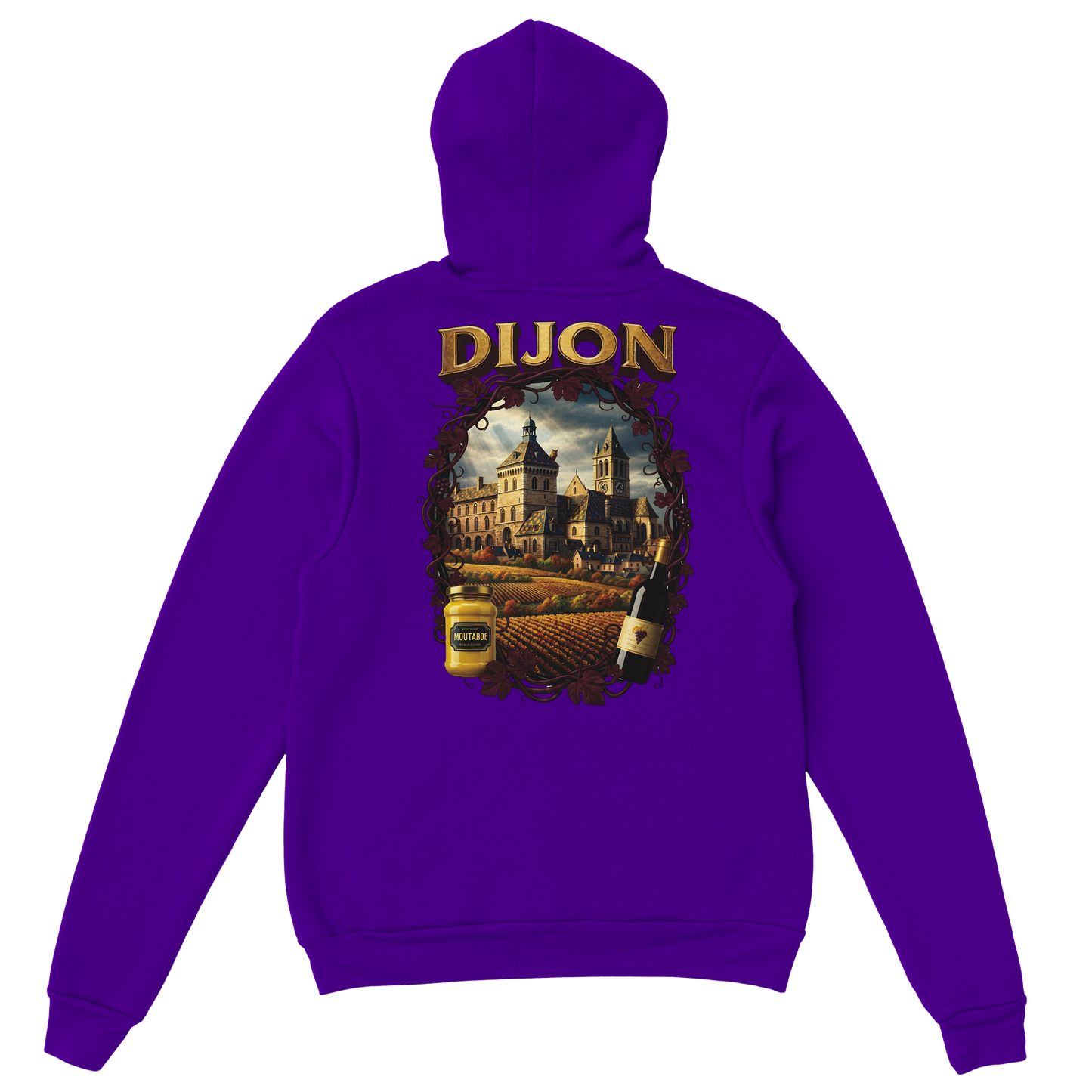 Sweat à Capuche Unisexe Dijon – Ville de France – Confort Premium