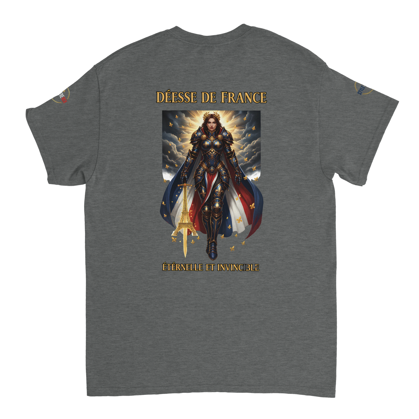 T-shirt Femme Déesse de France - Coton Épais à Coupe Classique