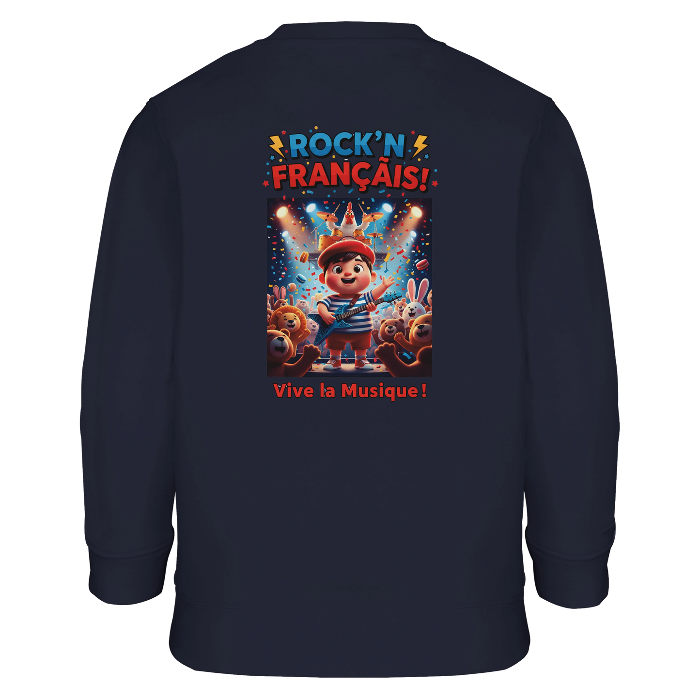 Sweat-shirt garçon  Rock'n Français – Coton Éco-Responsable