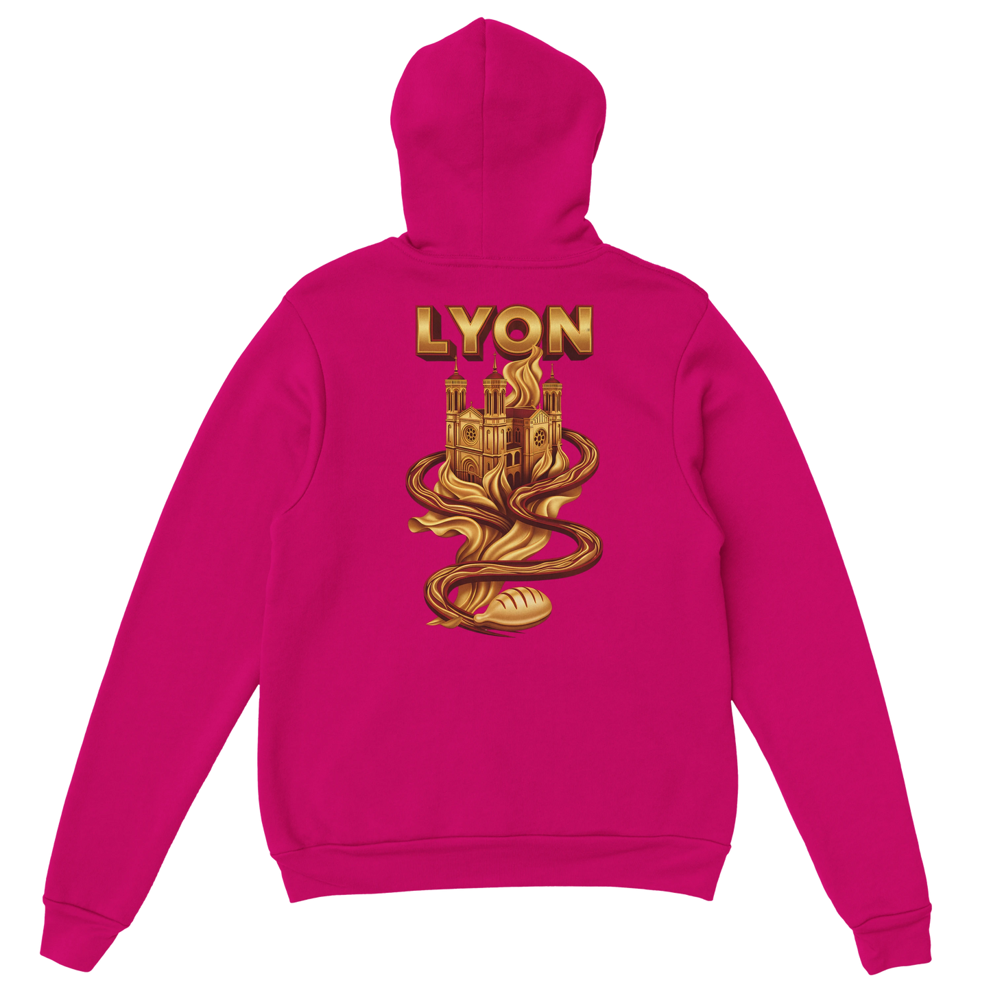 Sweat à Capuche Unisexe Lyon – Design Ville de France