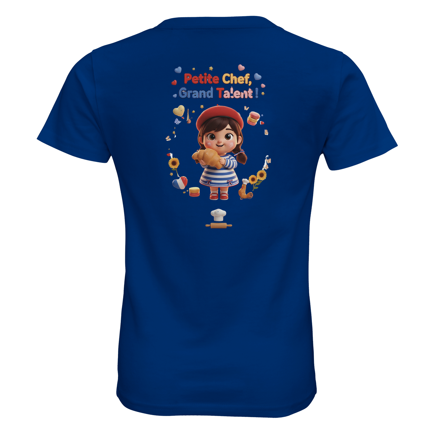 T-Shirt fille 'Petite Chef Grand Talent' – 100% Coton Bio