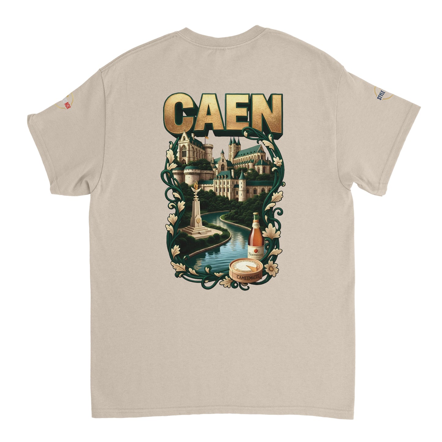 T-shirt Unisexe Caen - Ville de France - Design Classique en Coton