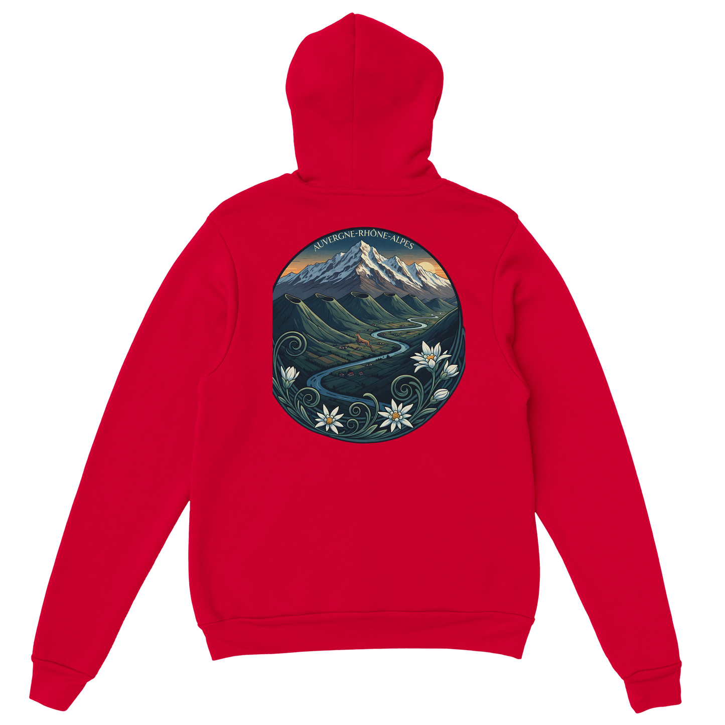 Sweat à capuche unisexe Auvergne-Rhône-Alpes – Confort et style régional