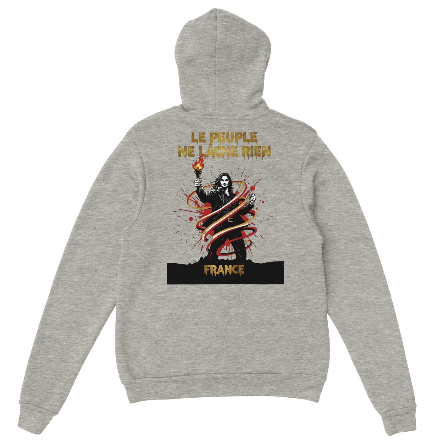 Sweat à Capuche Homme "Le Peuple Ne Lâche Rien" – Confort Premium