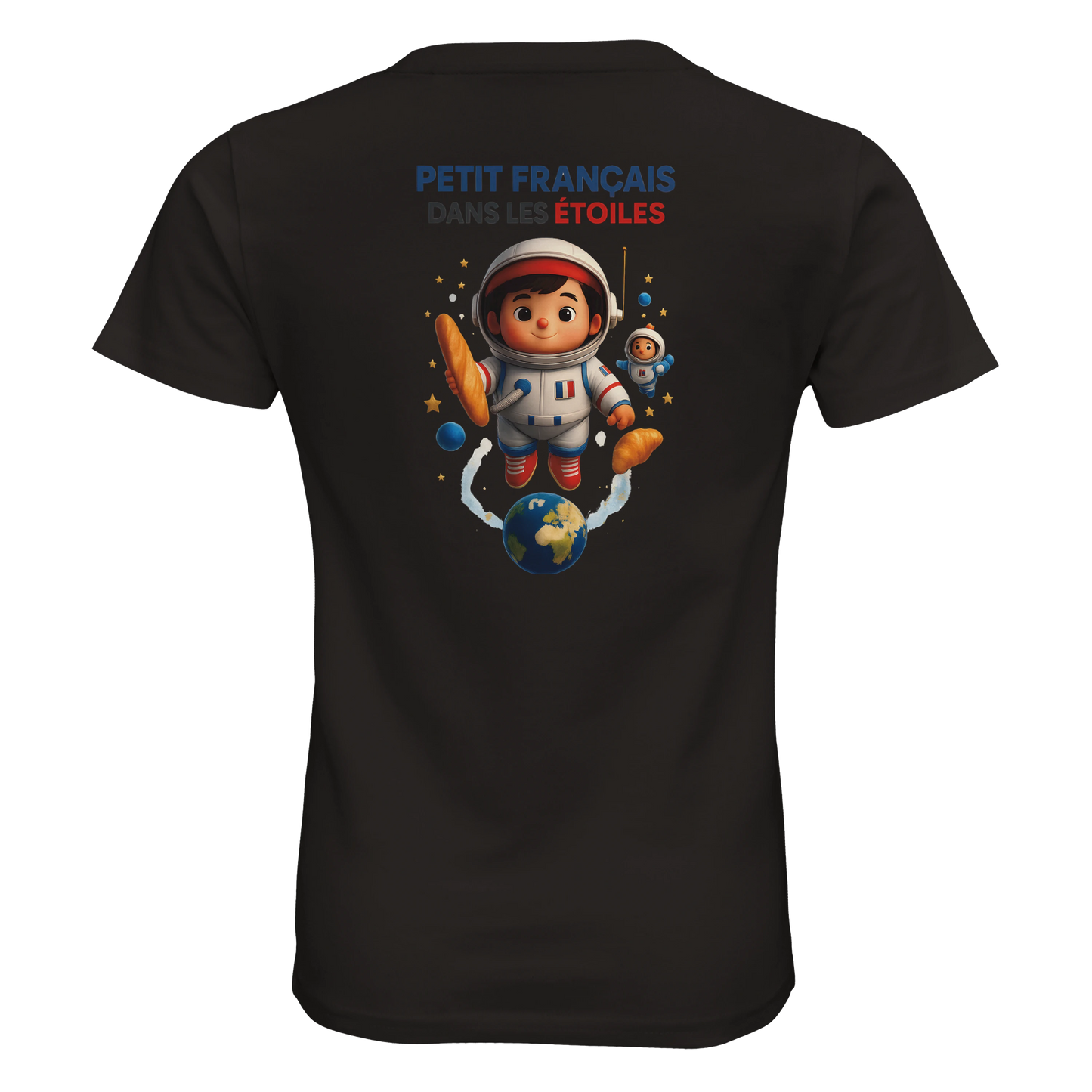 T-shirt garçon Petit Français Dans les Étoiles – 100% Coton Bio
