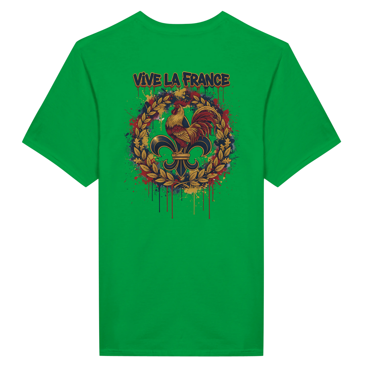 T-shirt Homme 'Vive la France' – Coton Premium, Coupe Classique