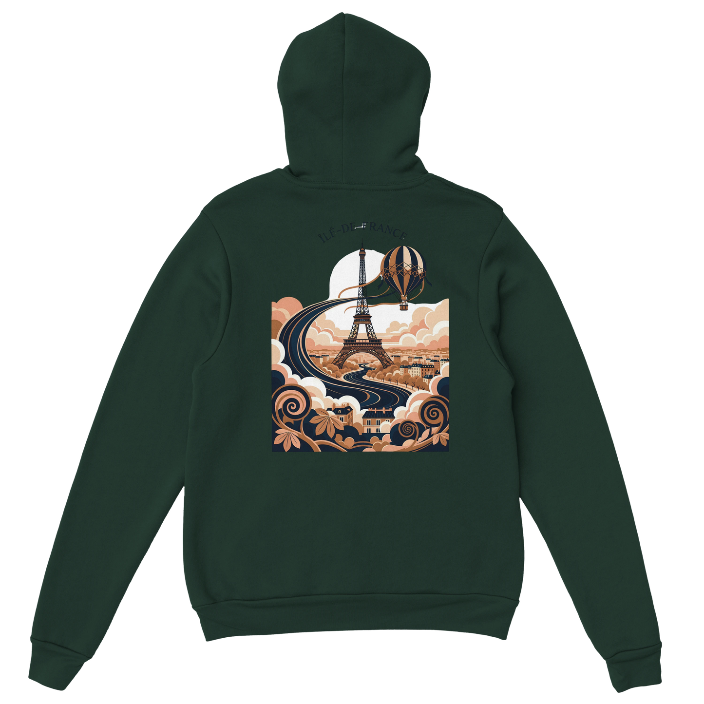 Sweat à Capuche Unisexe Île-de-France – Confort et Style Premium