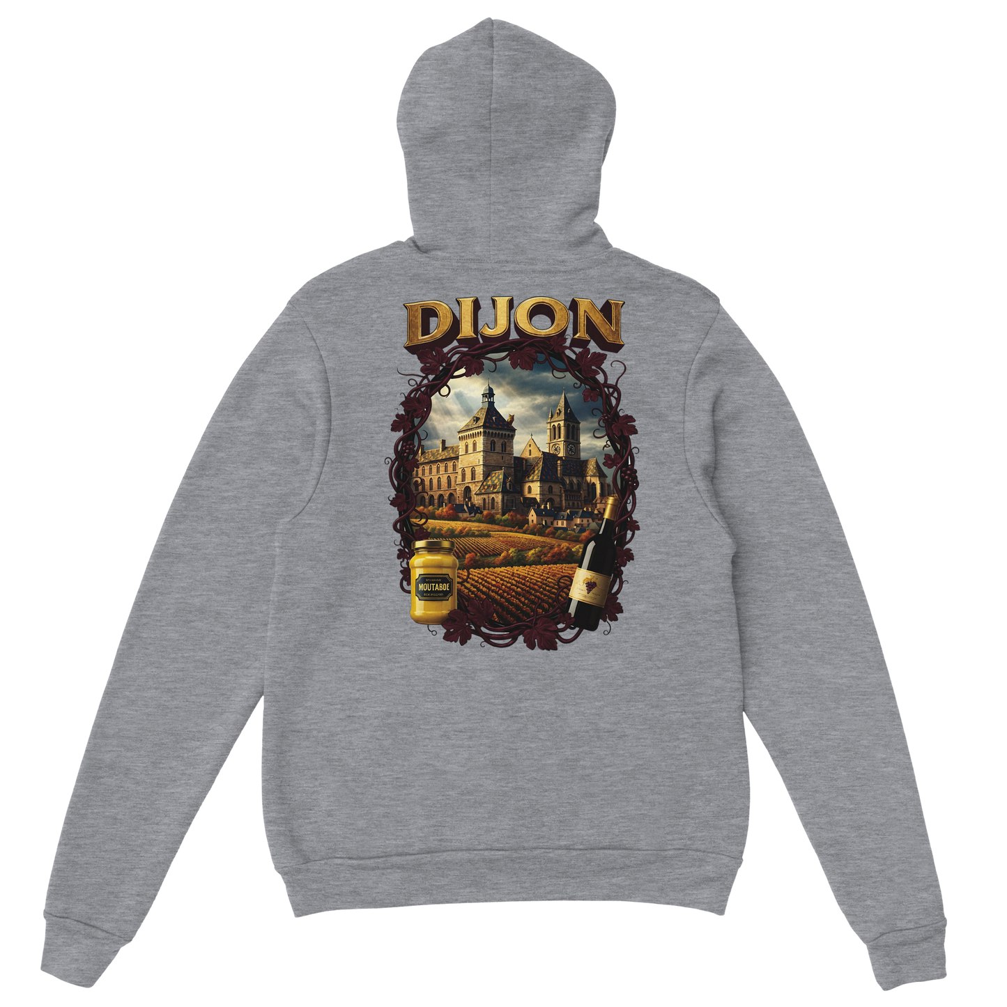 Sweat à Capuche Unisexe Dijon – Ville de France – Confort Premium