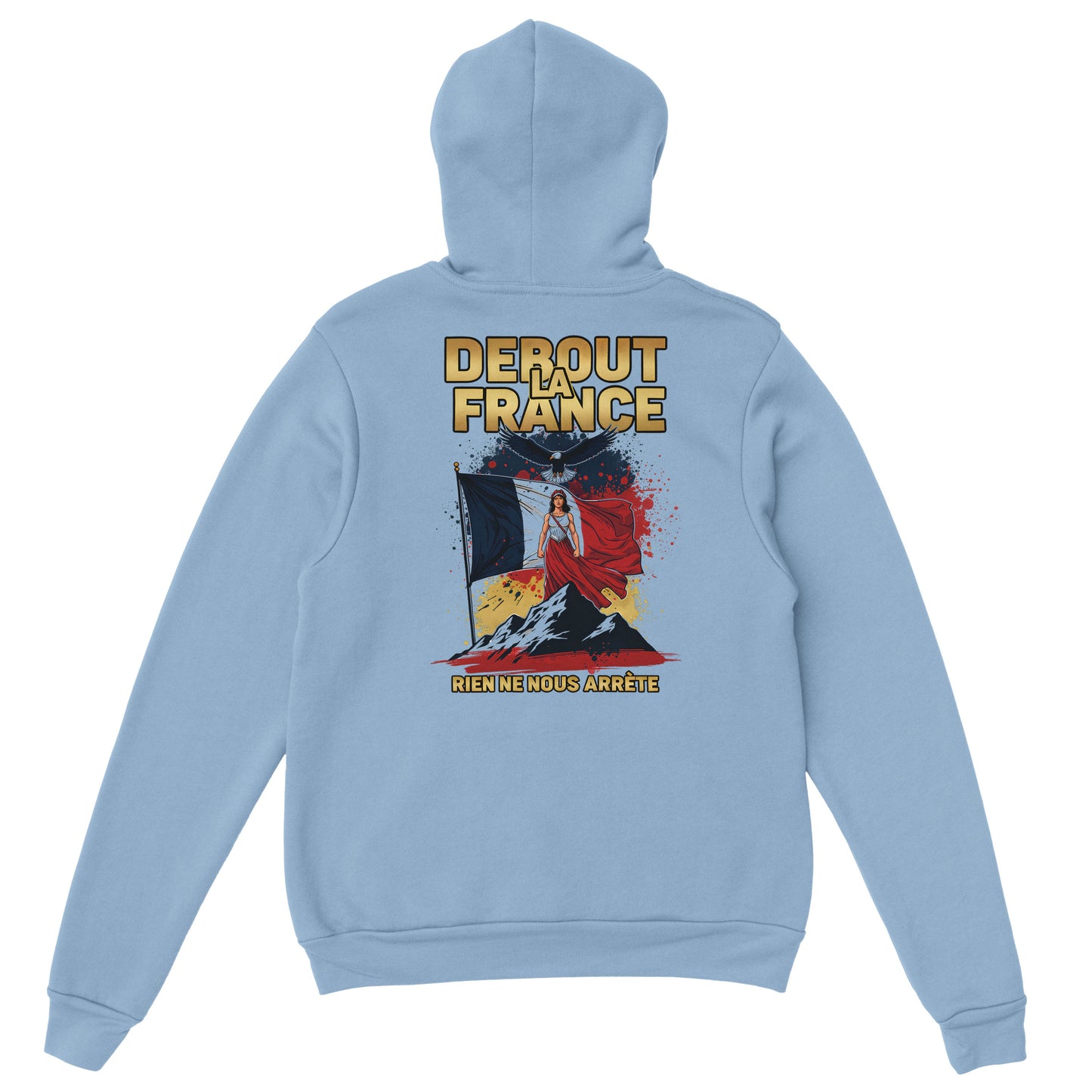 Sweat à capuche femme Debout la France - Hoodie en coton mélangé premium
