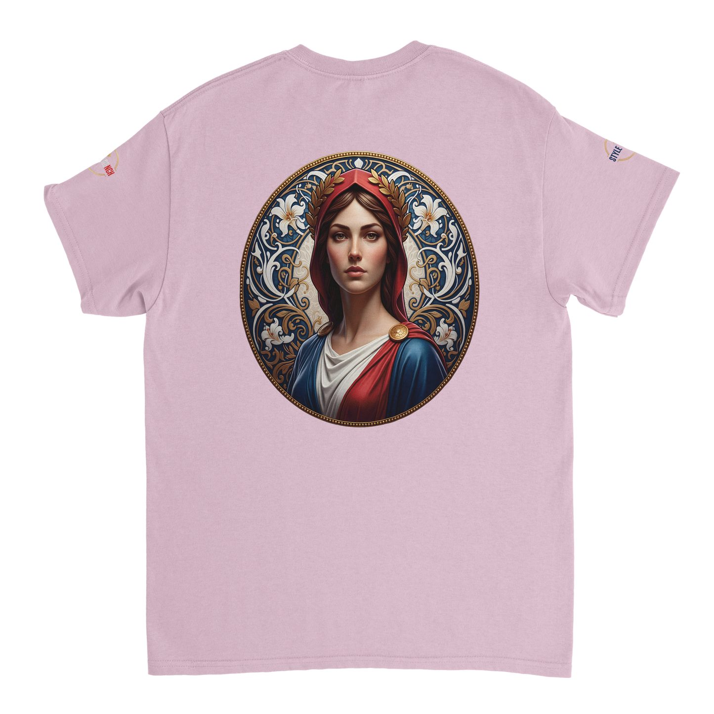 T-shirt Femme Marianne – Coton Épais Coupe Classique