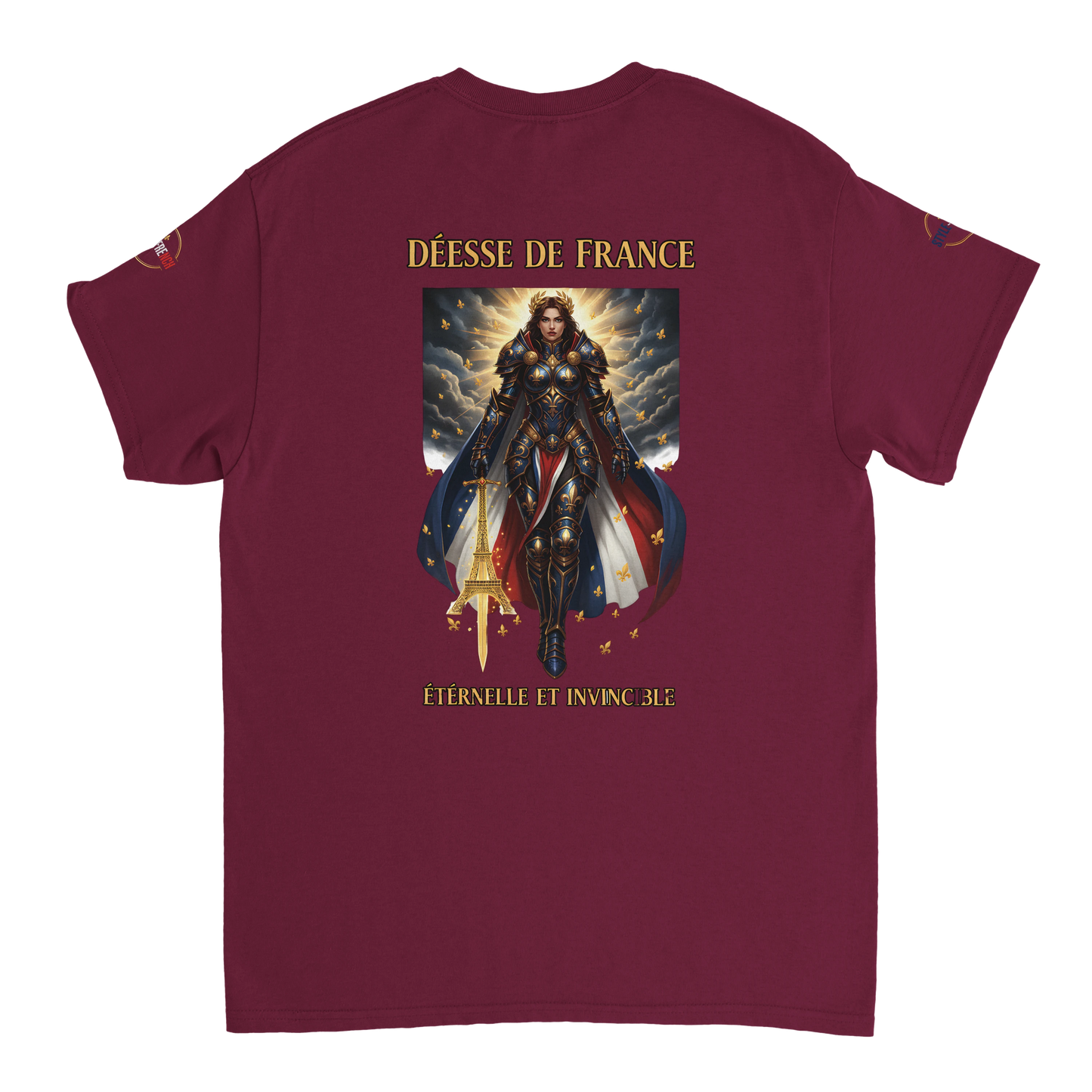 T-shirt Femme Déesse de France - Coton Épais à Coupe Classique