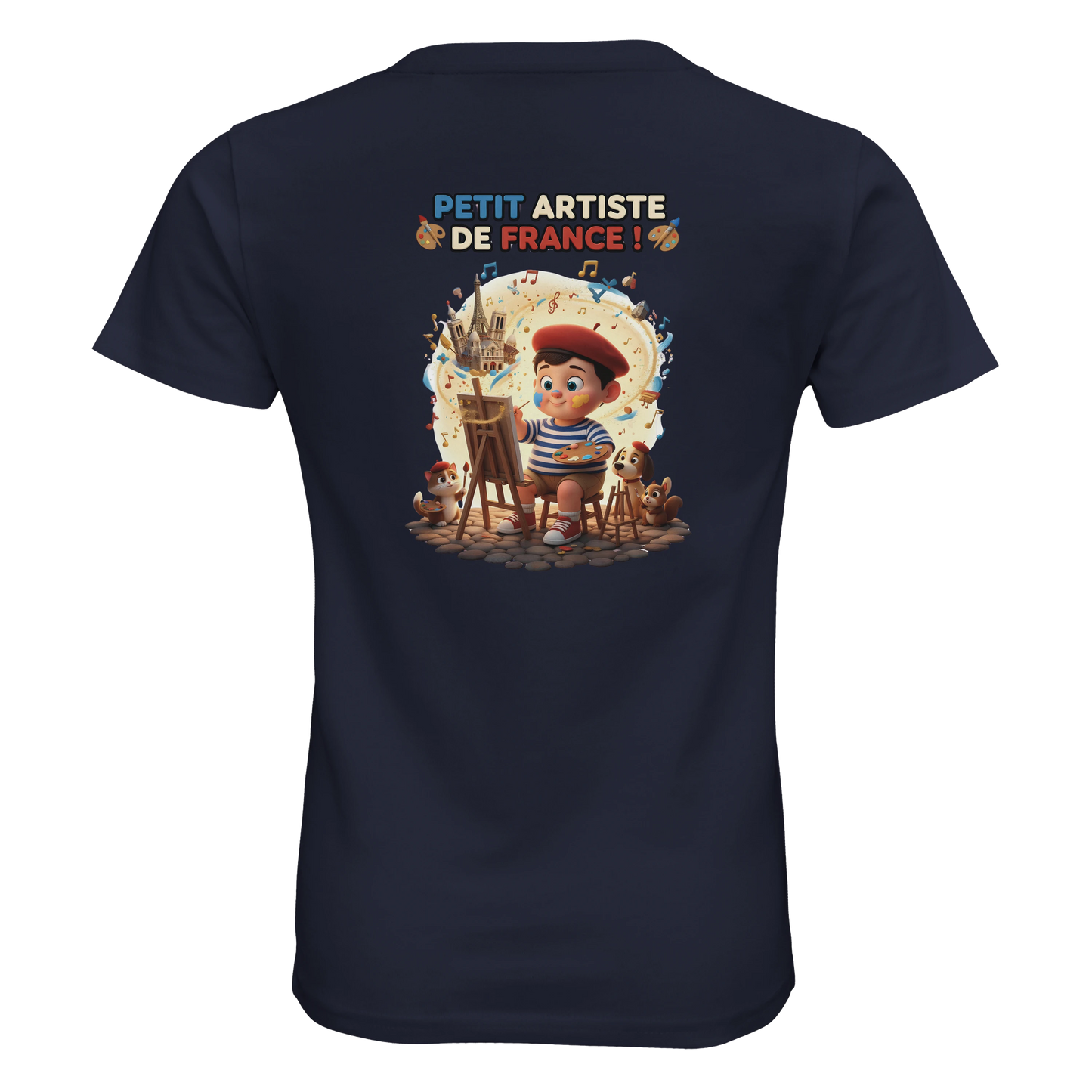 T-shirt Enfant Petit Artiste de France – 100% Coton Bio